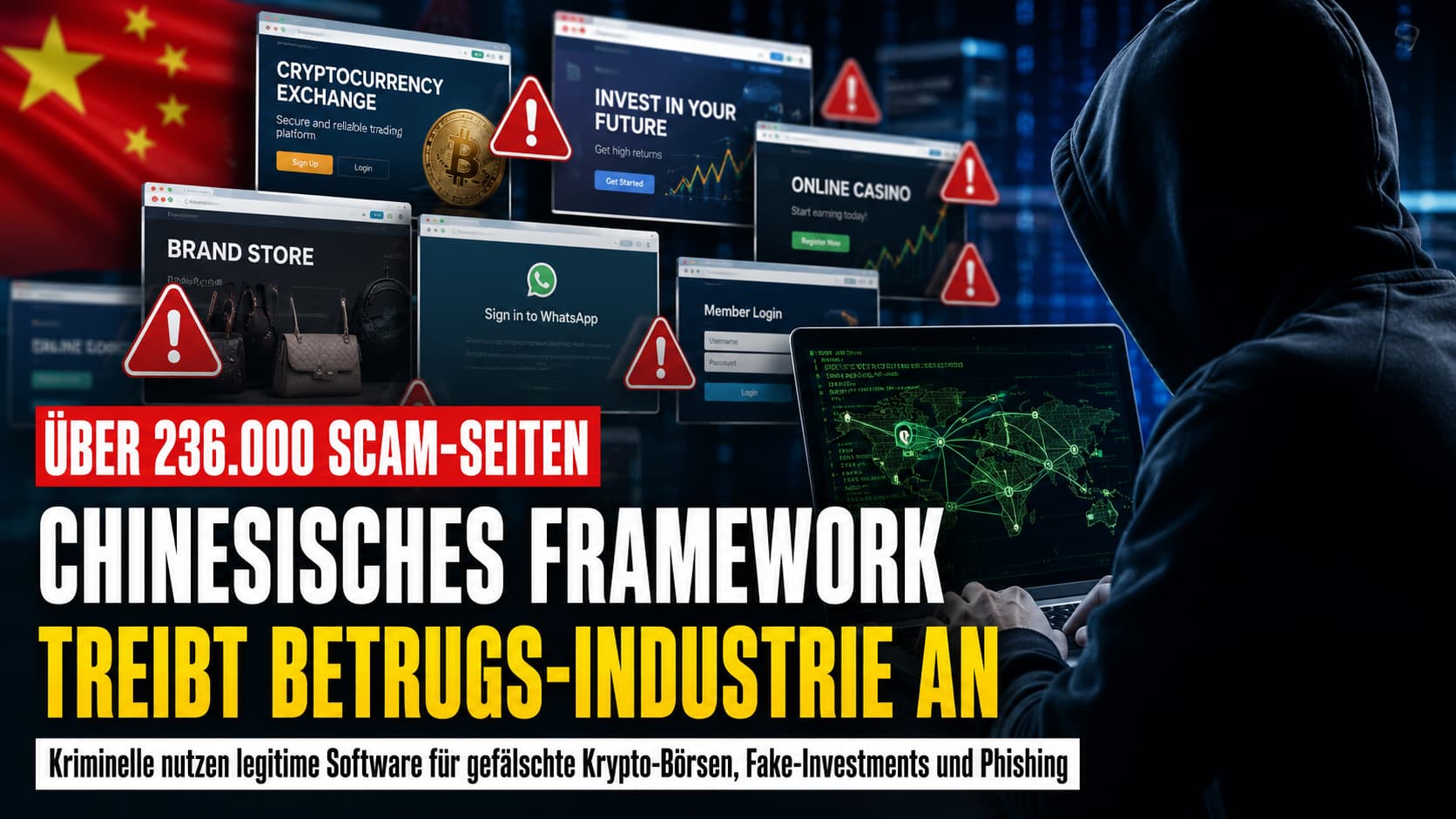 Über 236.000 Scam-Seiten: Chinesisches Uni-App-Framework treibt Betrugs-Industrie an