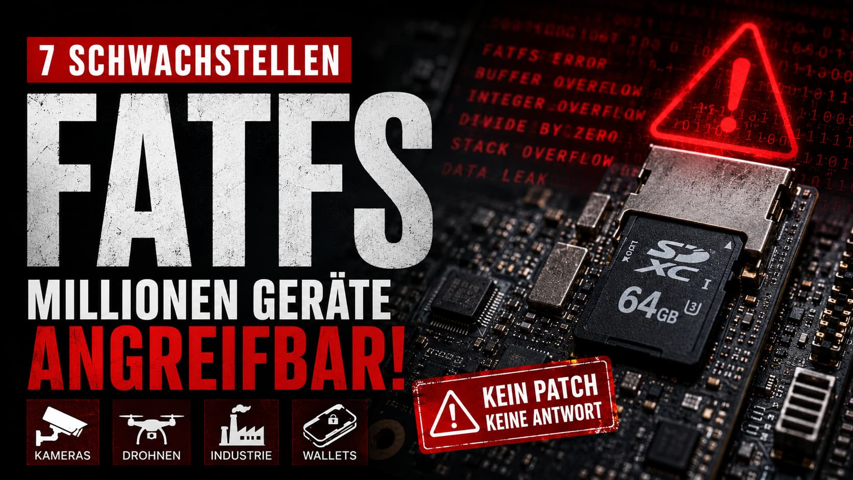 FatFs – 7 Schwachstellen, Millionen Geräte angreifbar, kein Patch, keine Antwort