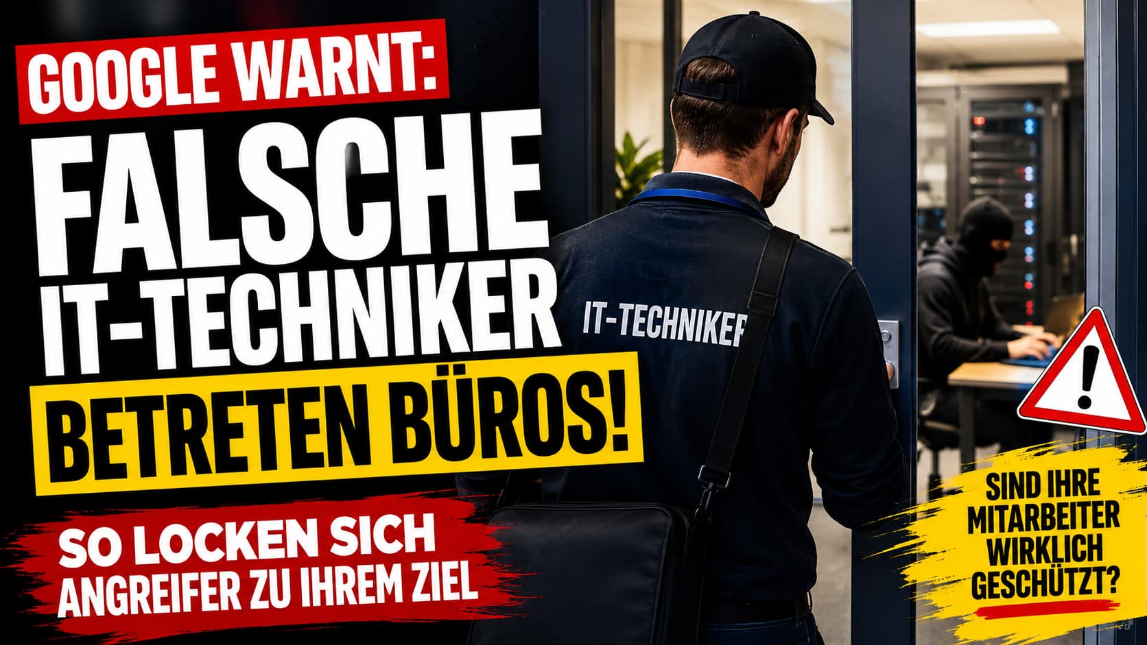 Falscher IT-Techniker betritt Serverraum – Google warnt vor On-Site-Social-Engineering