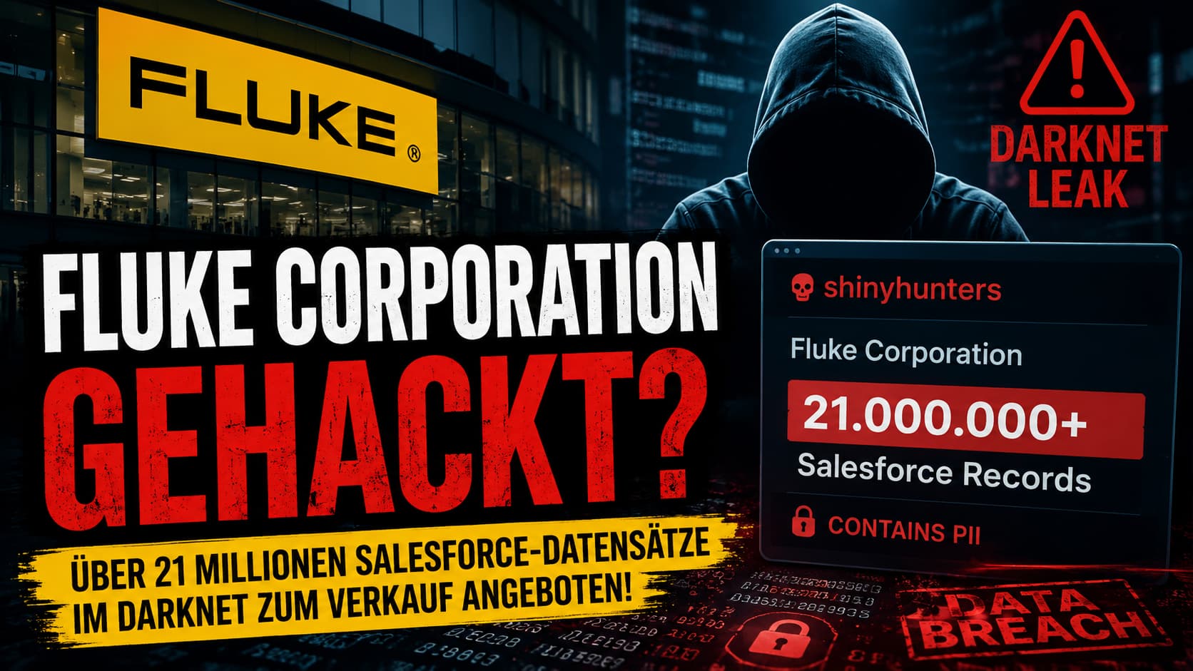 Fluke Corporation im Darknet gelistet – ShinyHunters Salesforce-Leak