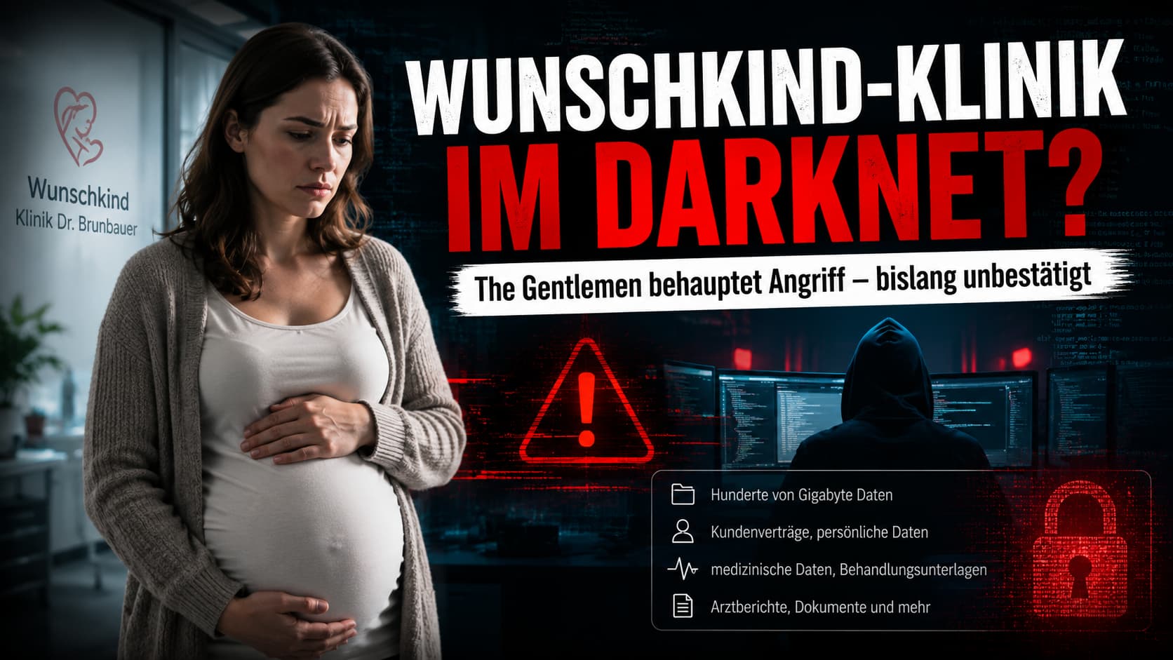 Darknet-Alarm: The Gentlemen listet die Wunschkind Klinik Dr. Brunbauer aus Wien – Kinderwunschklinik im Visier der Ransomware-Gruppe