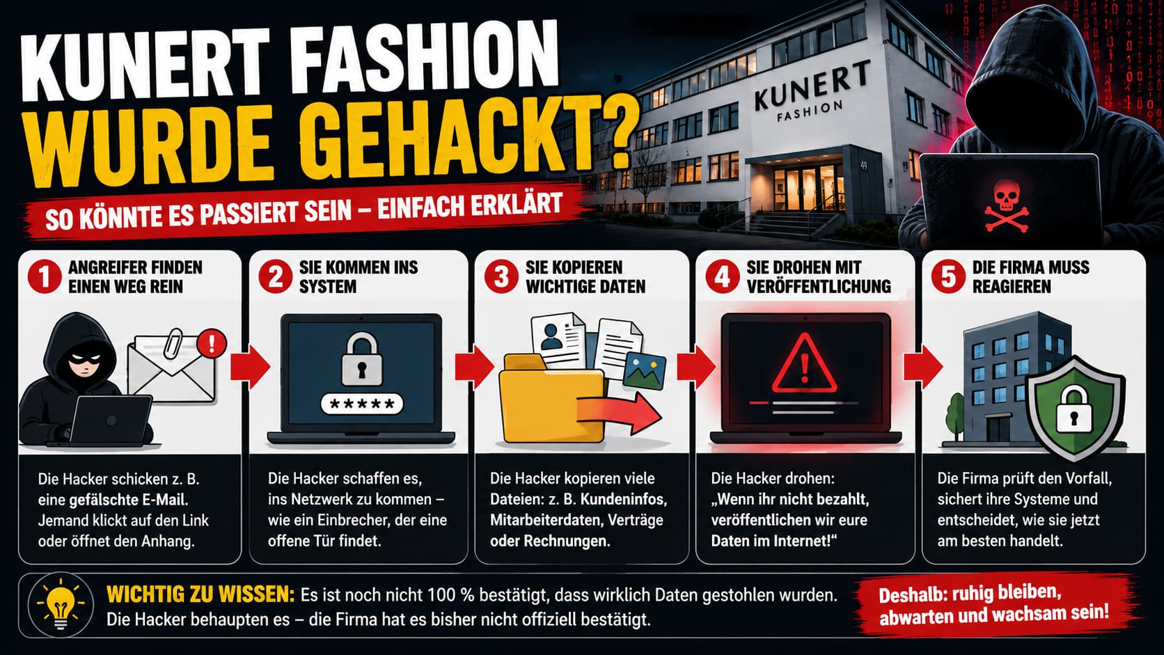 So könnte der Angriff abgelaufen sein – 5 Schritte einfach erklärt