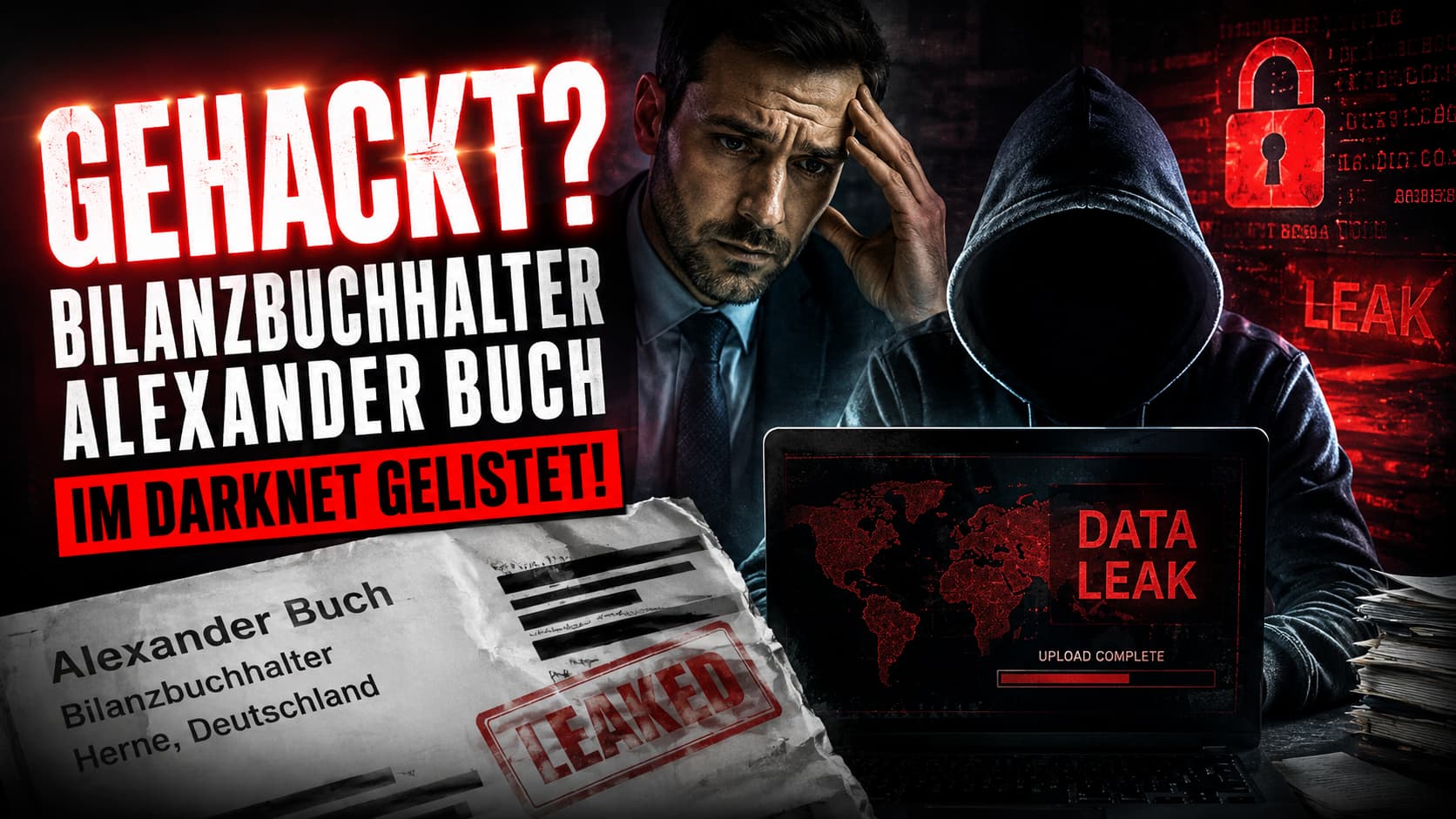 Gehackt? Bilanzbuchhalter Alexander Buch im Darknet gelistet – Wasacon Cyber-Lagezentrum