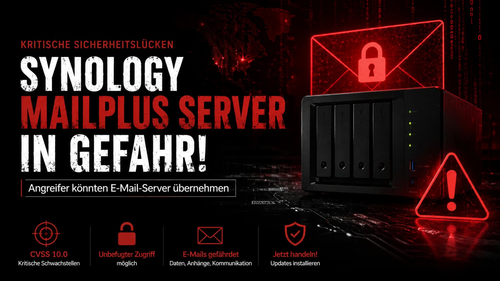 Synology MailPlus Server: kritische Sicherheitslücken (Illustration)