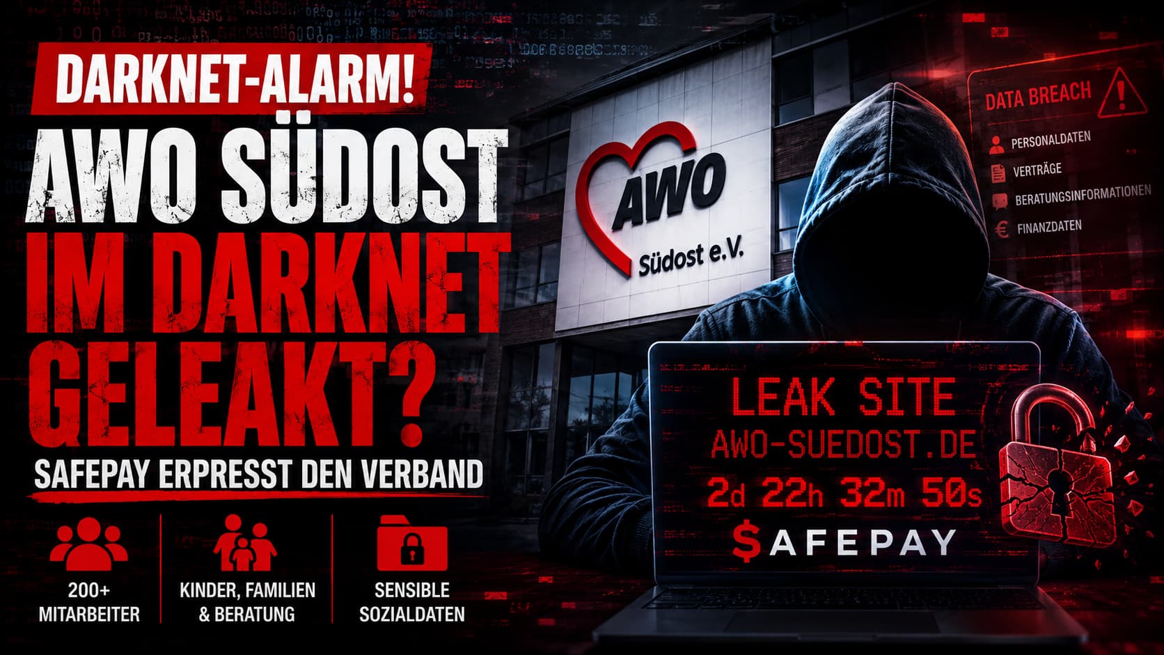 AWO Berlin Kreisverband Südost e.V. im Darknet gelistet – SafePay Erpressung