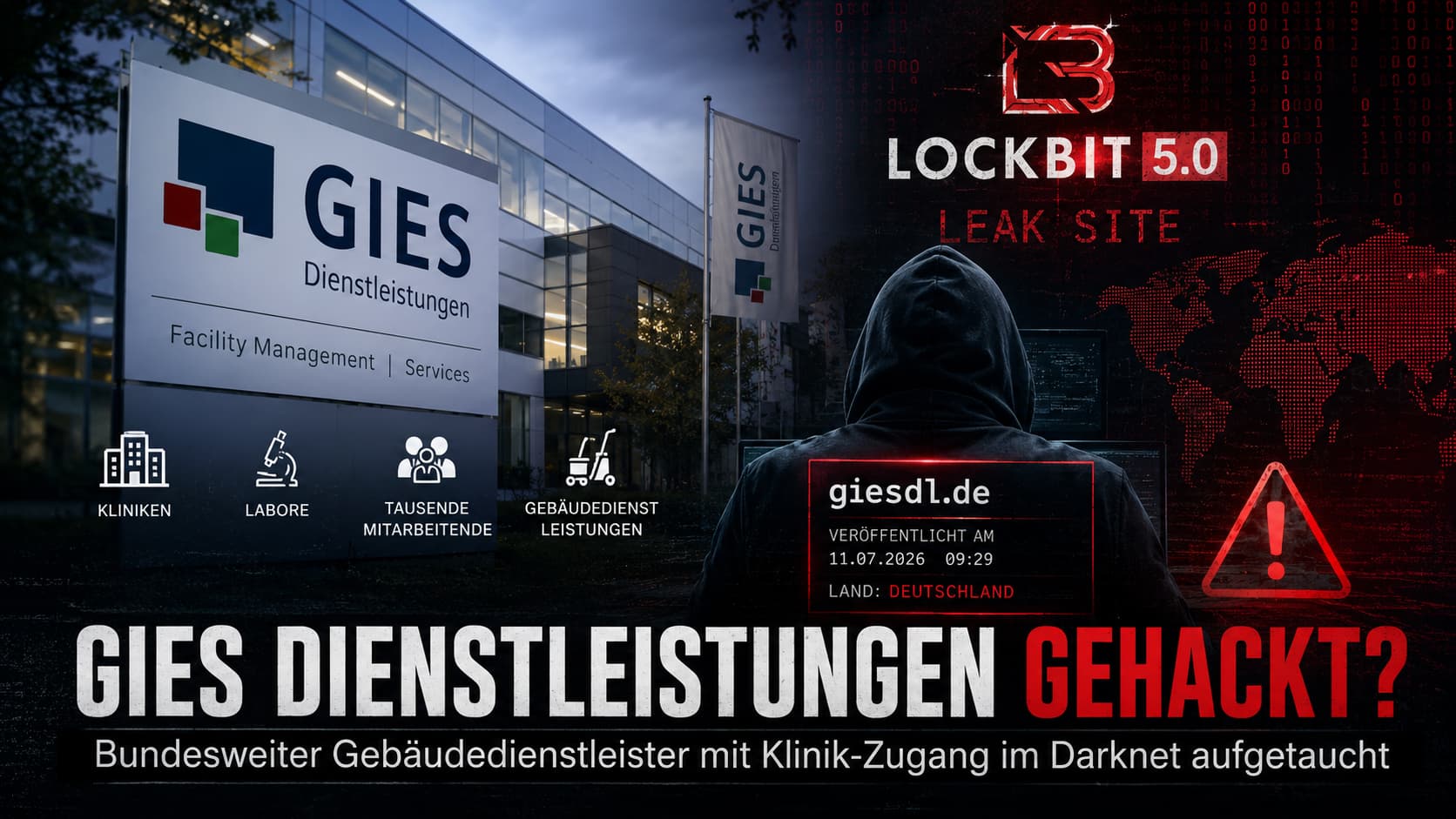 GIES Dienstleistungen bei LockBit5 im Darknet gelistet