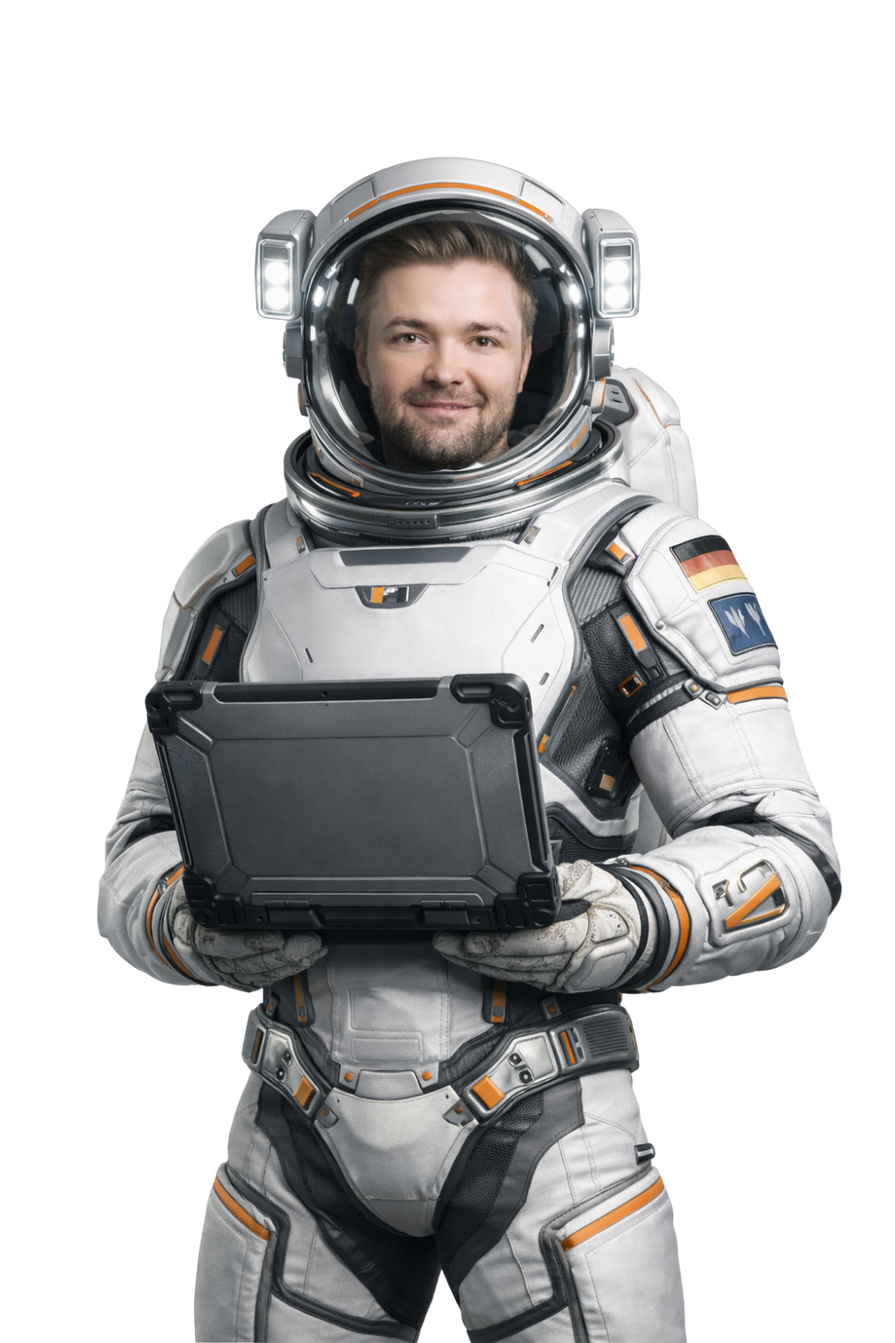 Astronaut Illustration – Wasacon IT-Sicherheitsanalyse