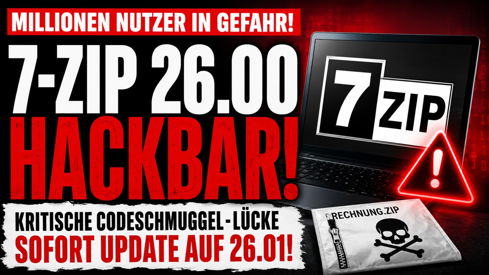 7-Zip 26.00 hackbar – kritische Codeschmuggel-Lücke, sofort Update auf 26.01 einspielen