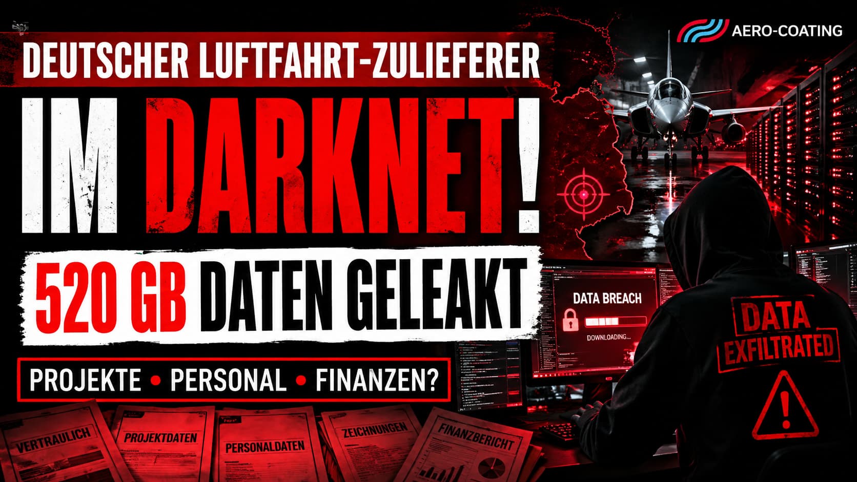 AERO-COATING im Darknet – 520 GB Daten geleakt