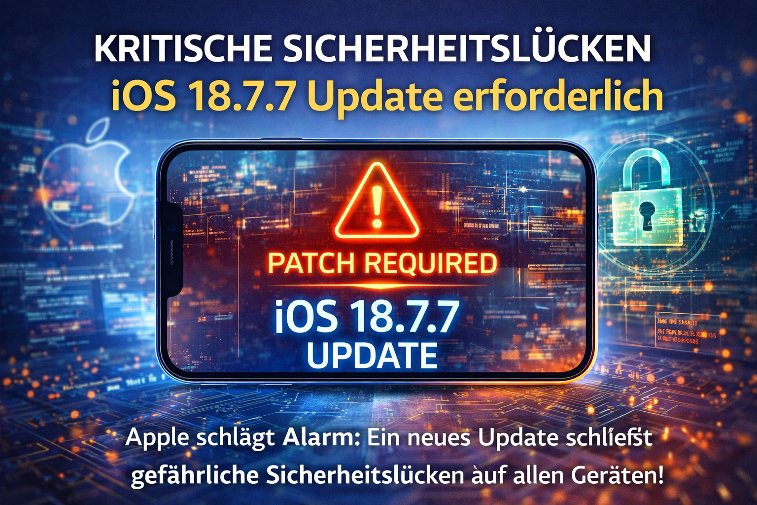 Apple iOS 18.7.7 Sicherheitsupdate – Kritische Schwachstellen geschlossen