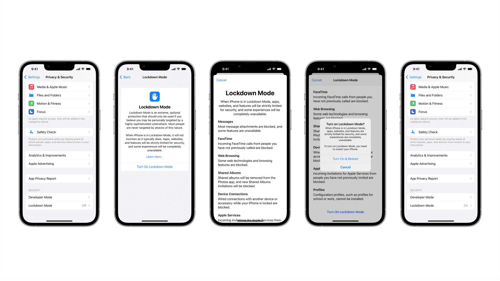 Apple Lock-Screen Warnung bei Cyberangriffen