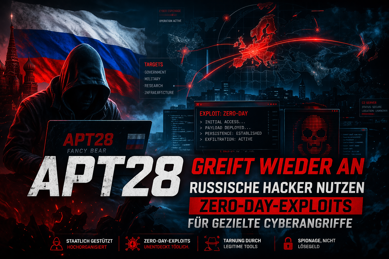 APT28 Zero-Day-Exploits – Russische Hacker greifen gezielt an