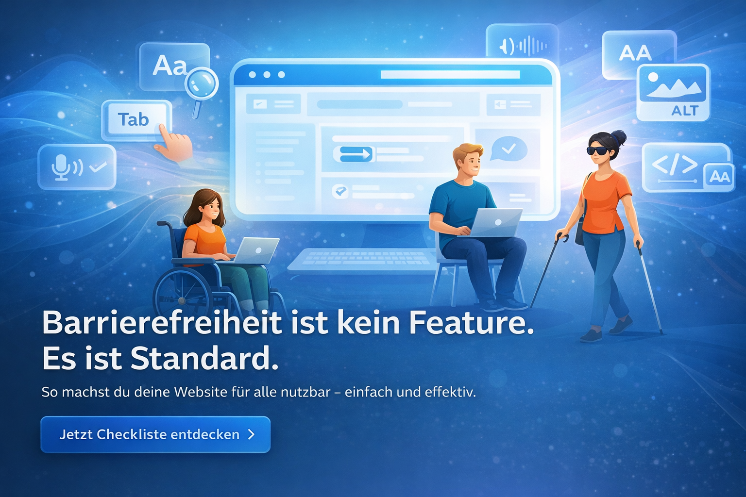 Barrierefreies Webdesign – 15 Maßnahmen für inklusive Websites
