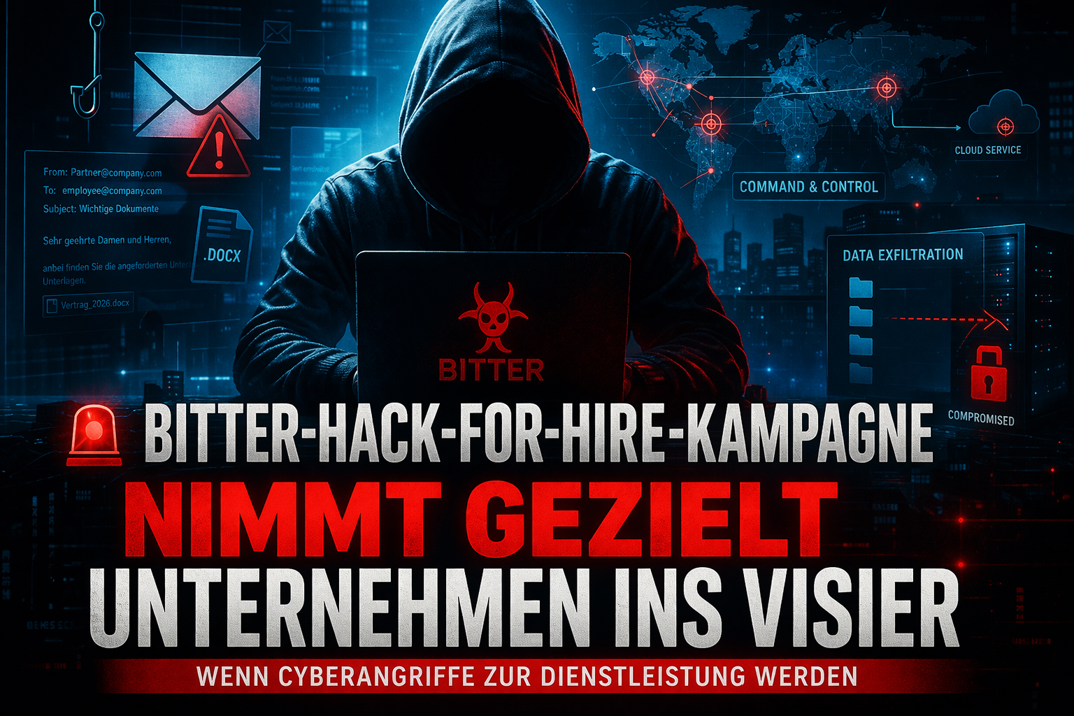 BITTER Hack-for-Hire Kampagne – Cyberangriffe als Dienstleistung