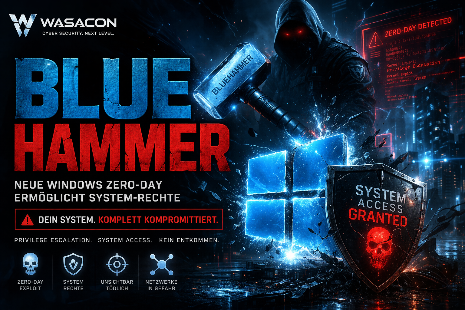 BlueHammer Windows Zero-Day – SYSTEM-Rechte durch Privilege Escalation