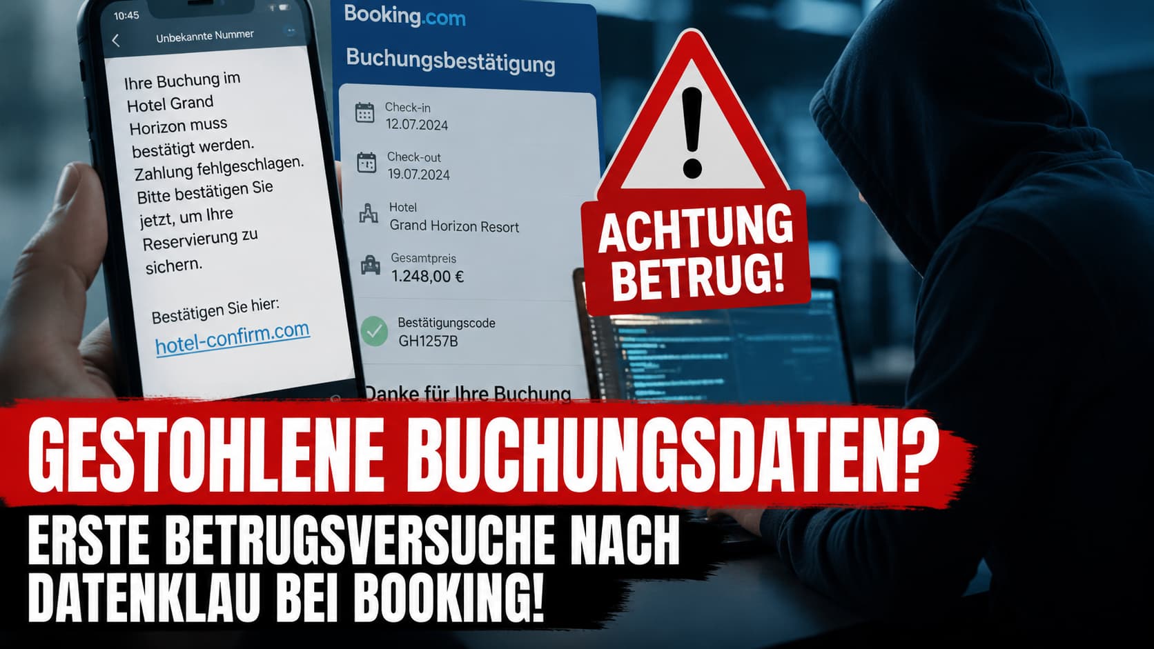 Gestohlene Booking-Daten: Perfect Phishing mit gefälschter Buchungsbestätigung