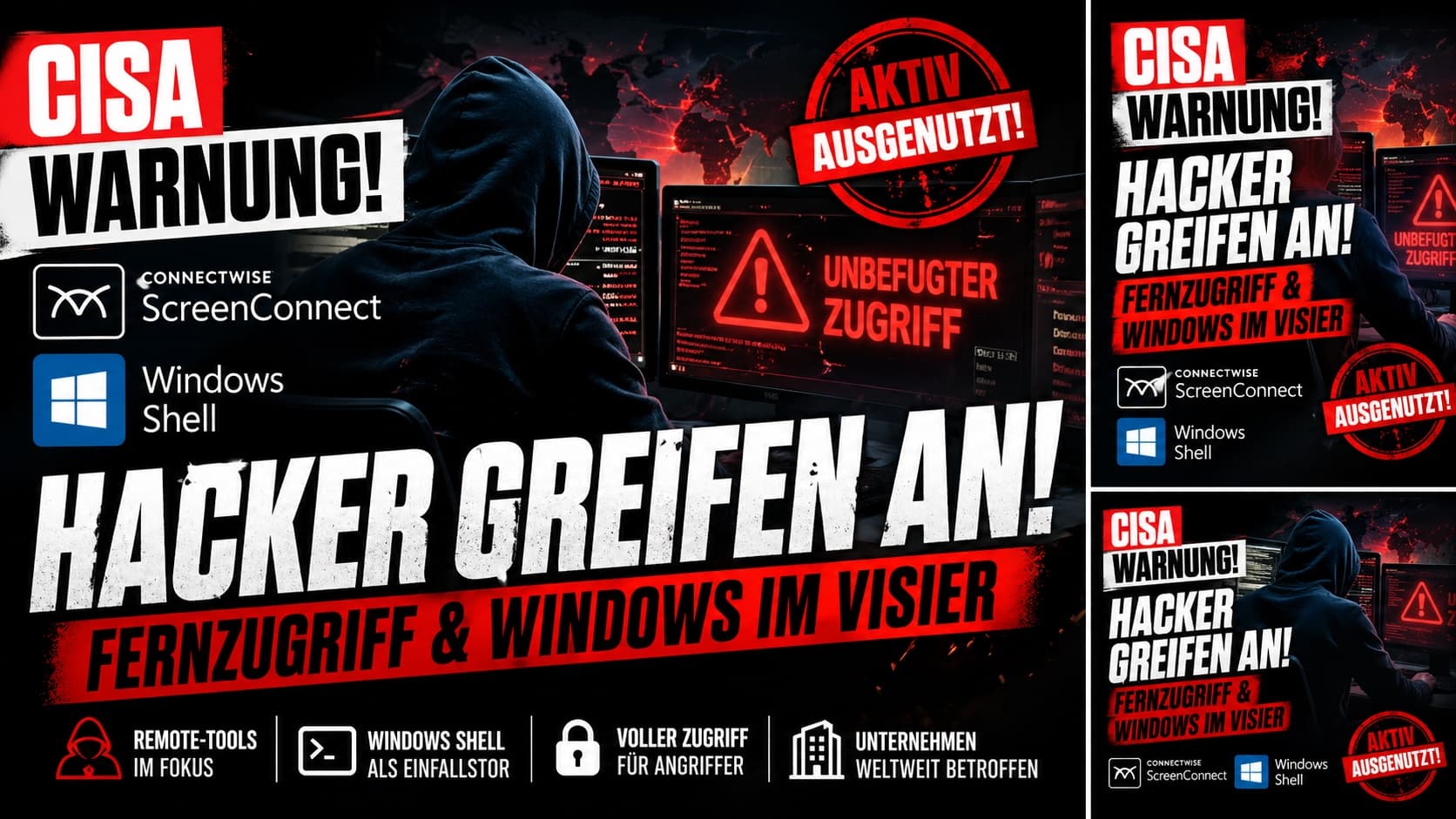 CISA-Warnung: Hacker greifen ScreenConnect und Windows Shell an