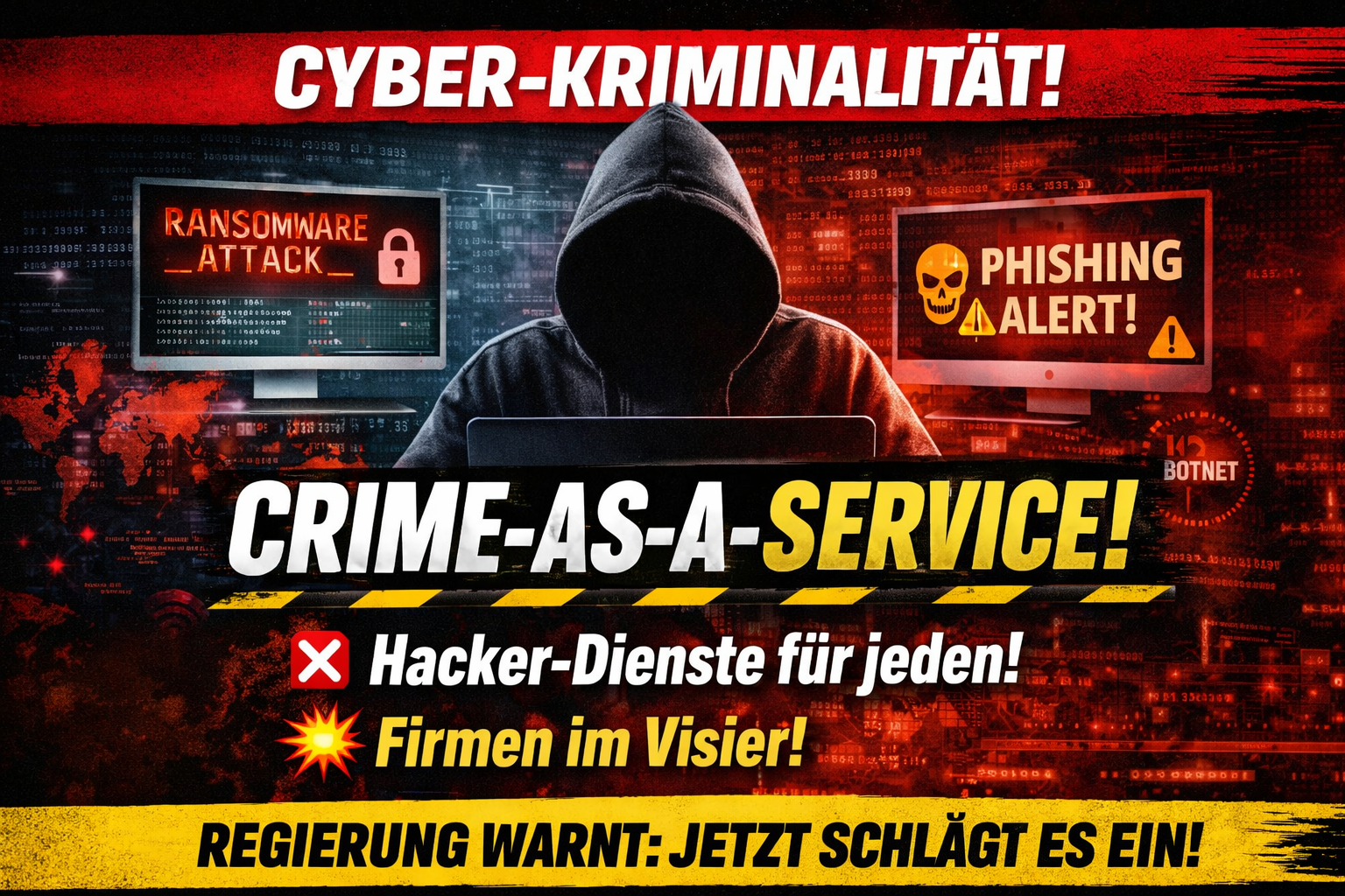 Crime-as-a-Service – Cybercrime wird zur Industrie