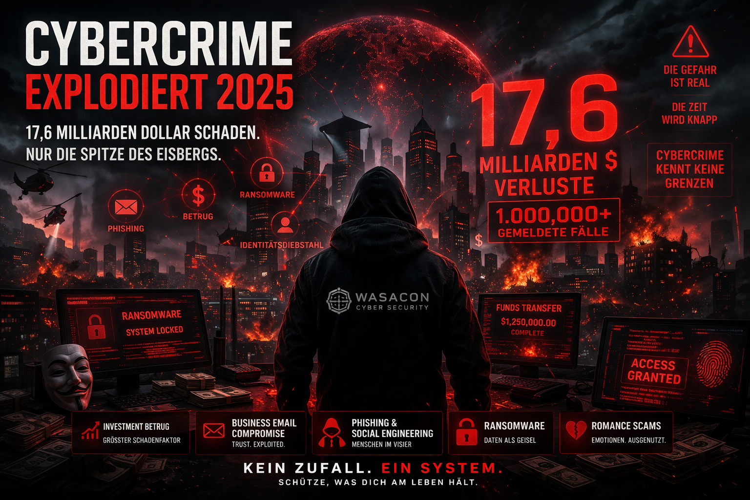 Cybercrime 2025 – 17,6 Milliarden Dollar Schaden