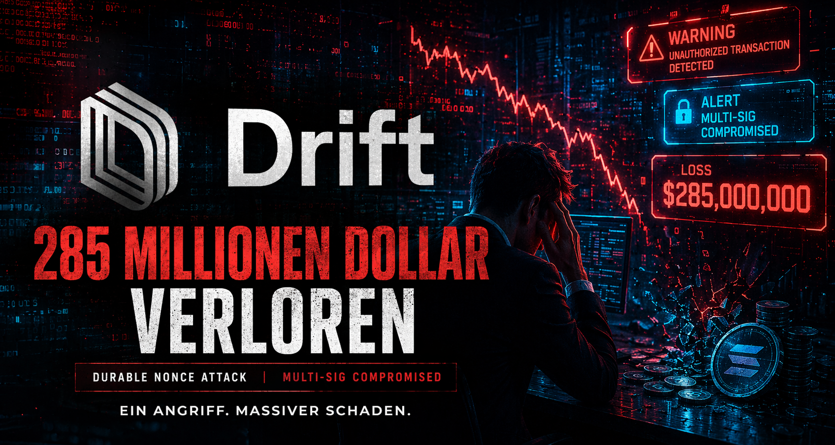Drift Cyberangriff 285 Millionen Dollar Verlust