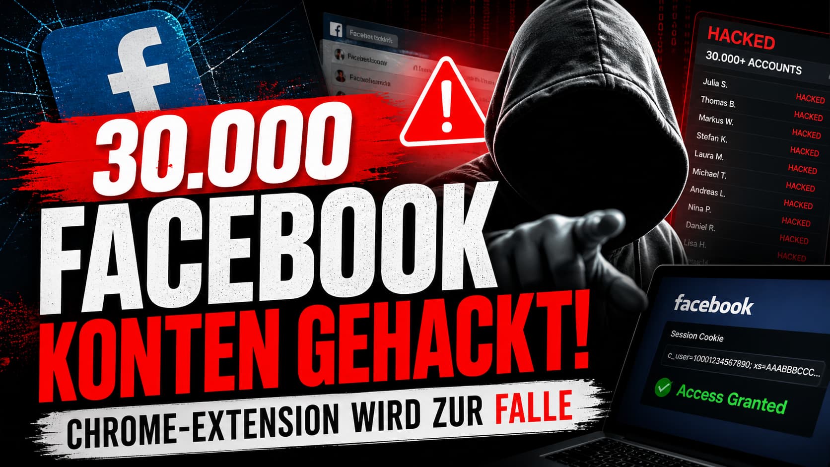 30.000 Facebook-Konten gehackt durch bösartige Chrome-Extension