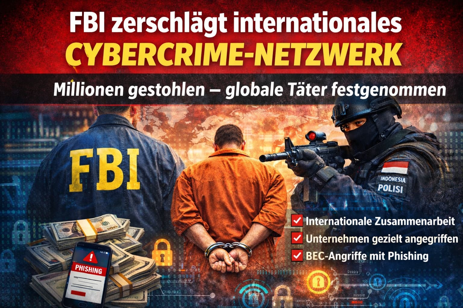 FBI zerschlägt internationales Cybercrime-Netzwerk – W3LL Phishing