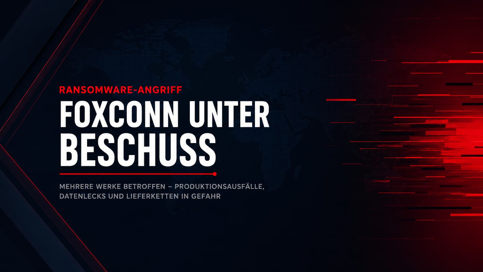 Foxconn-Werke unter Ransomware-Beschuss – Cyberangriff der Gruppe Nitrogen