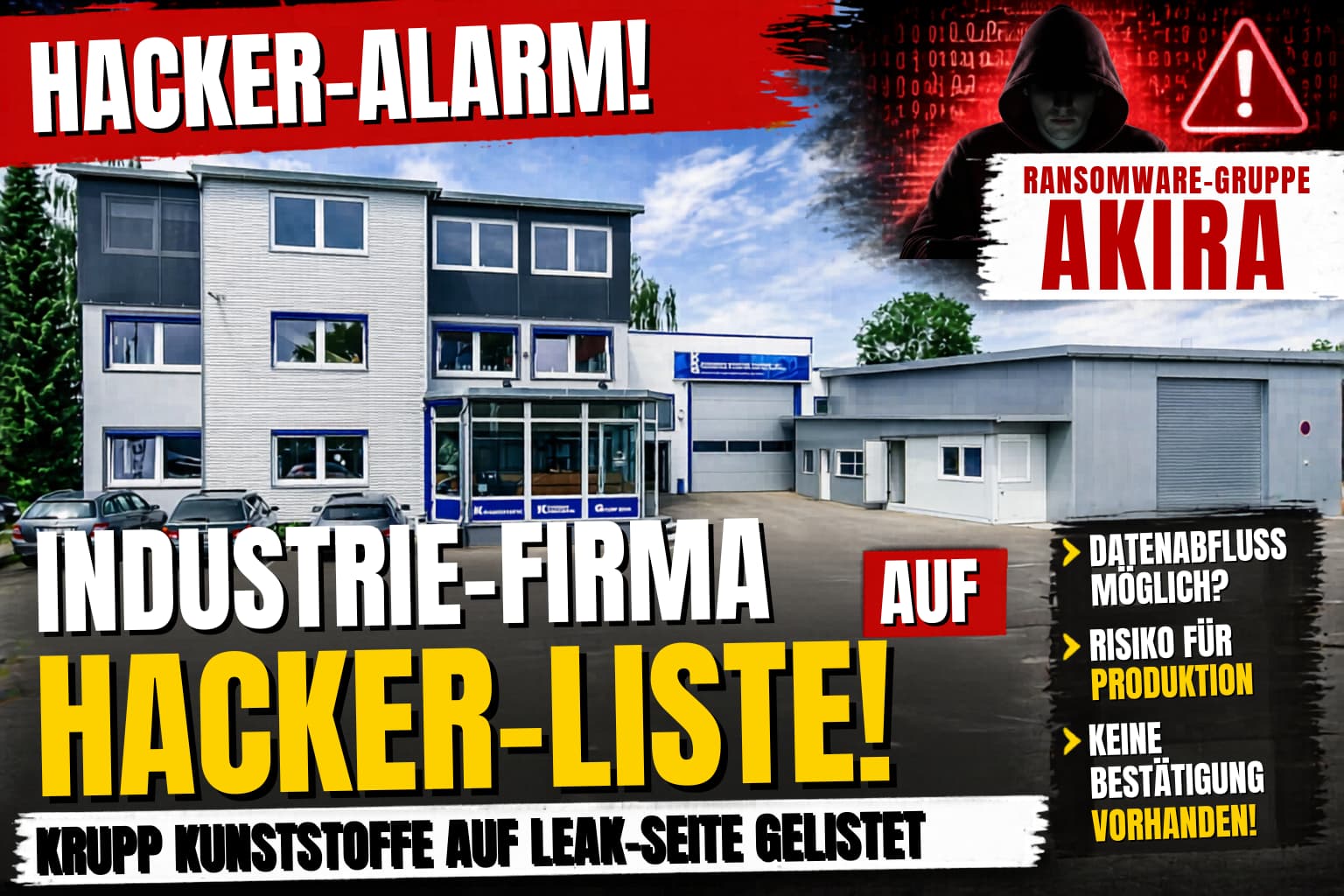 Gumpp Kunststoffe auf Ransomware-Leak-Seite – Akira Listing