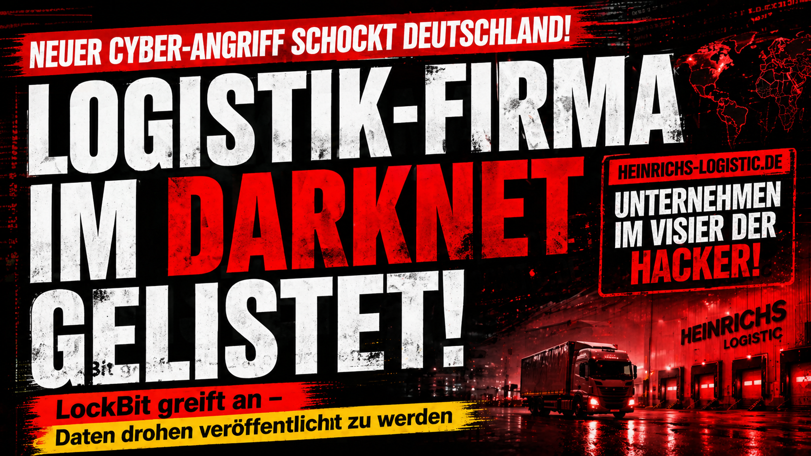 ALARM: Heinrichs Logistic im Darknet – LockBit Leak Site listet Logistikunternehmen