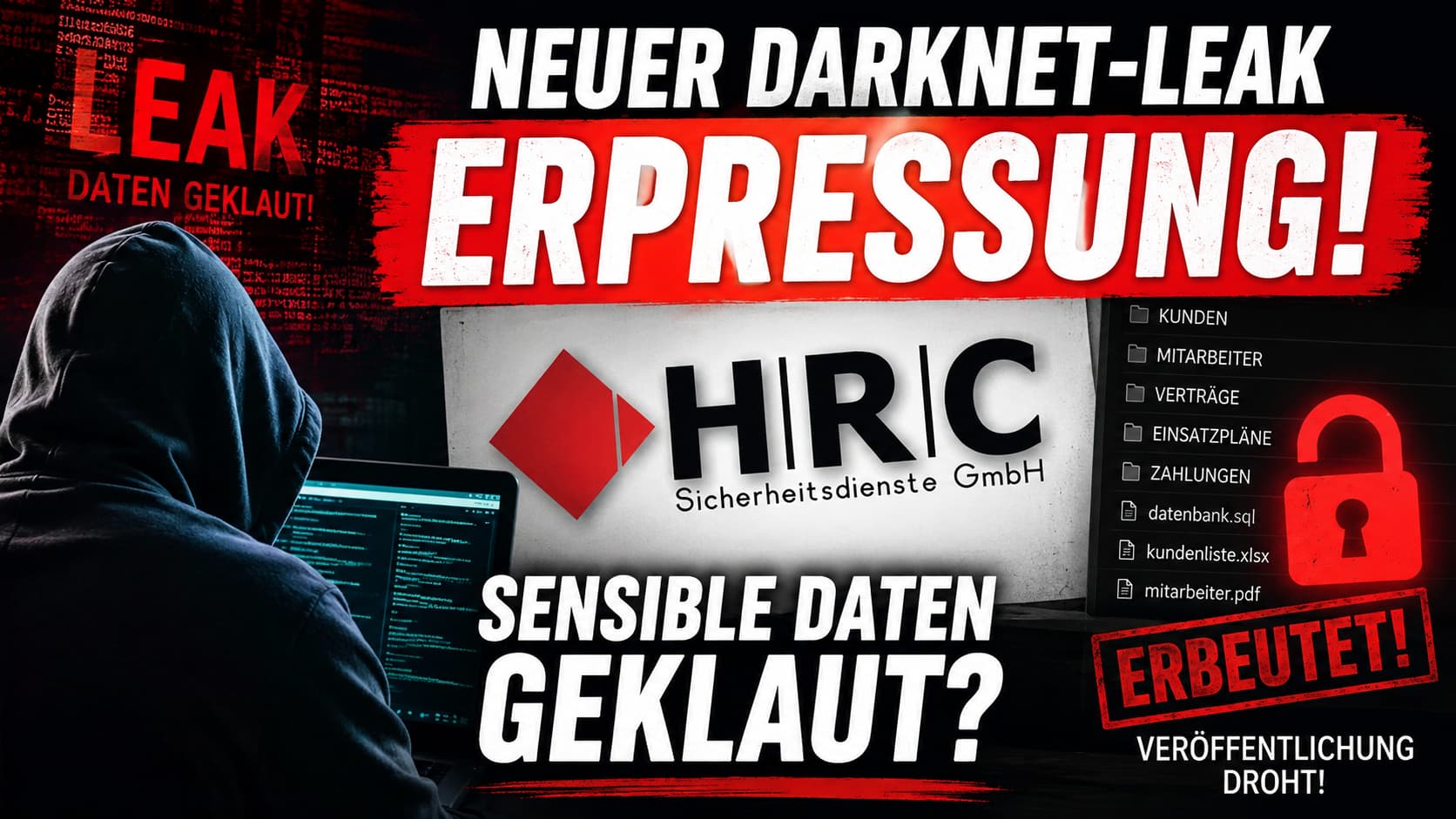 HRC Sicherheitsdienste GmbH – Darknet-Leak der Akira-Ransomware-Gruppe