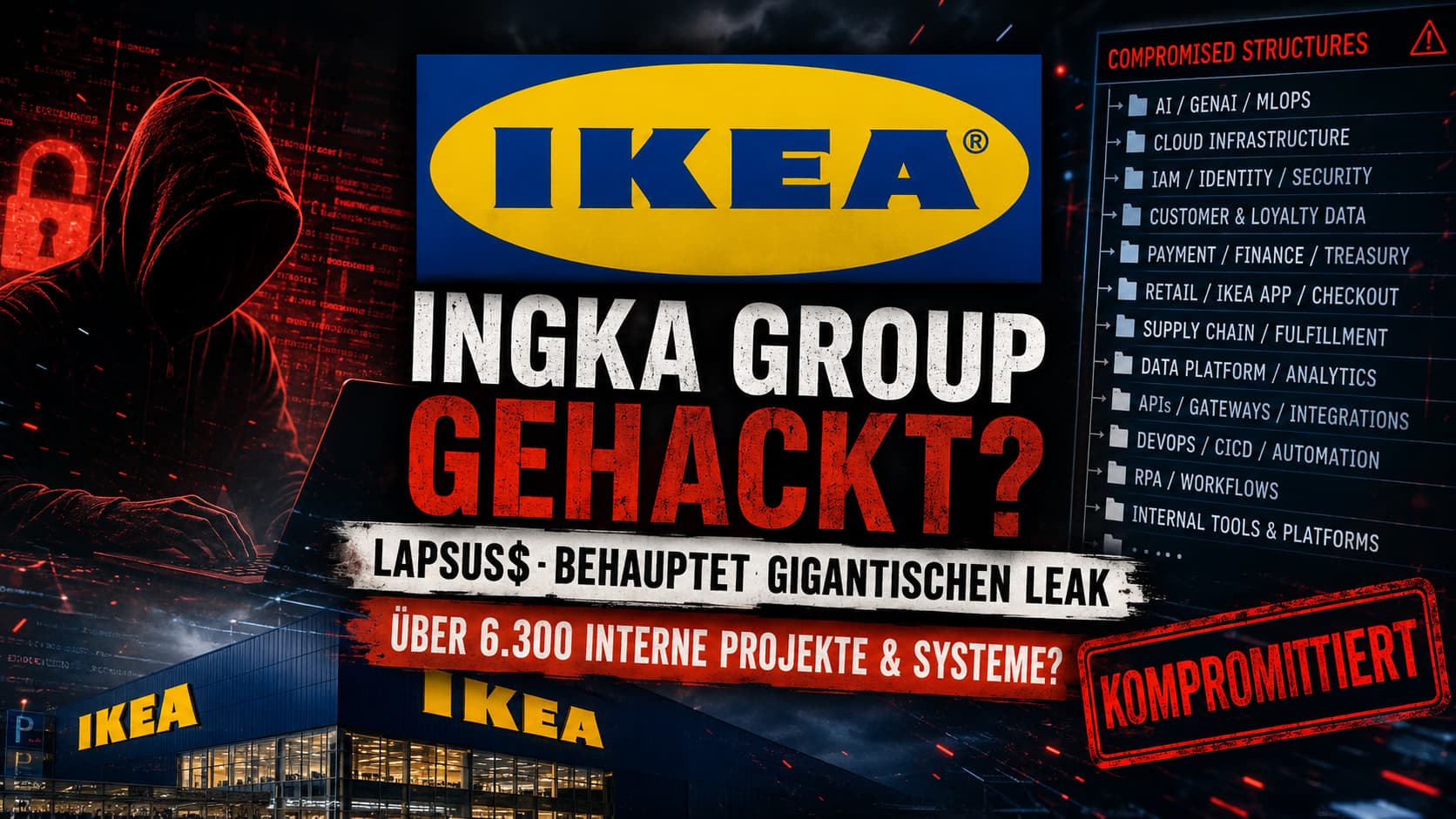 Ingka Group / IKEA: Compromised Structures – mutmaßlicher Lapsus$-Leak mit über 6.300 internen Projekten