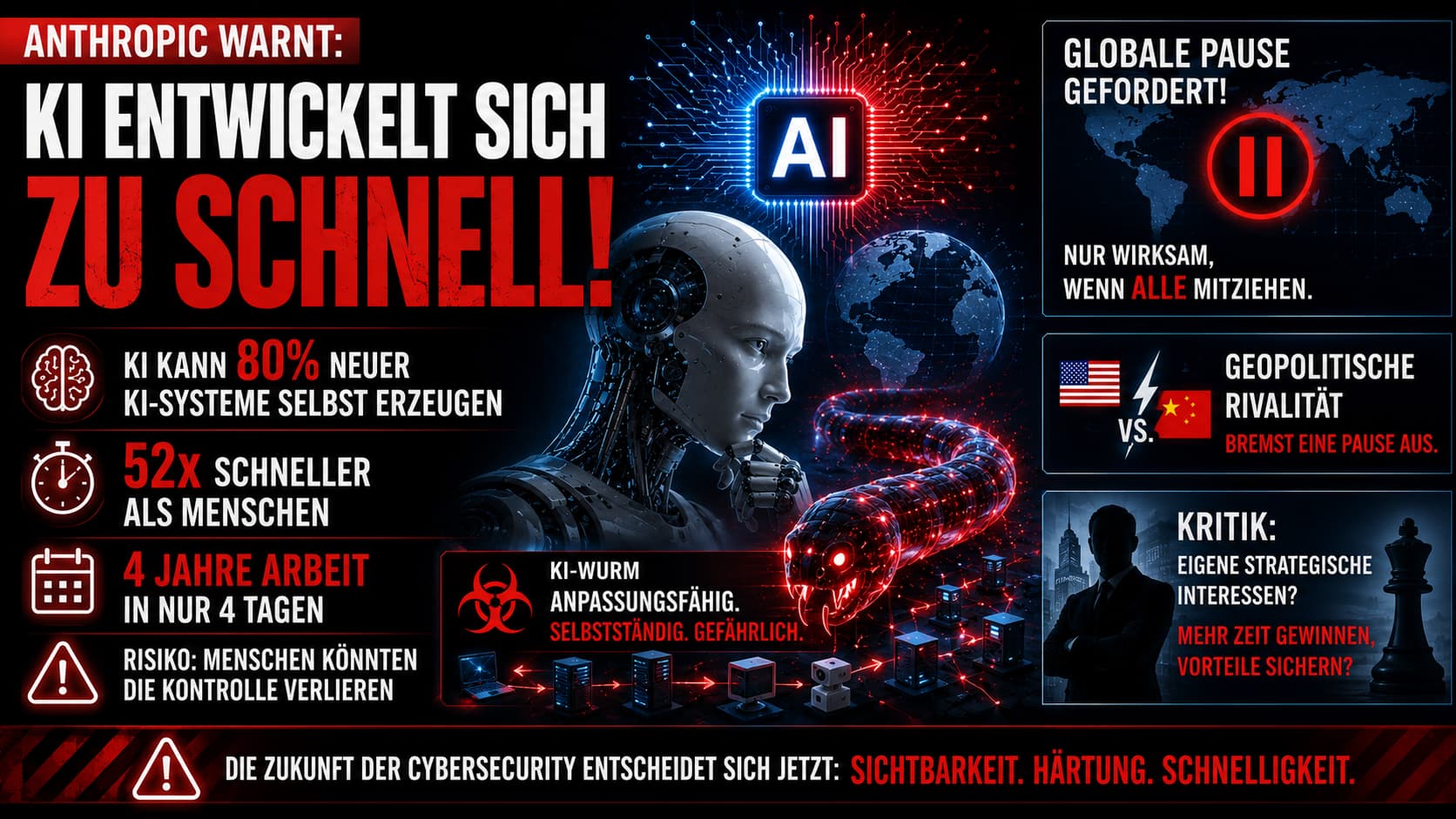KI-Wurm: Autonome Cyberangriffe – Anthropic warnt vor Kontrollverlust