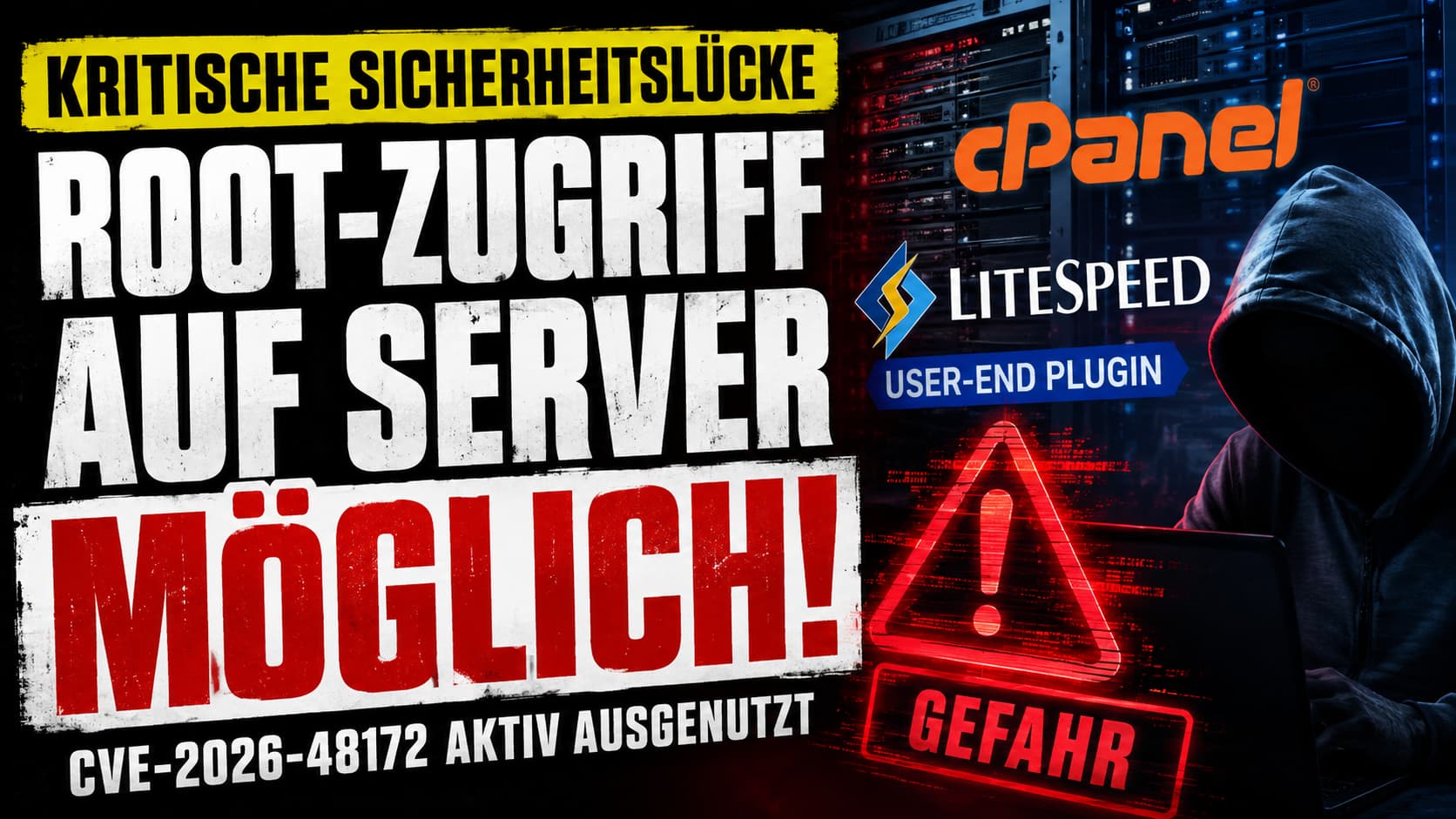 Kritische Sicherheitslücke CVE-2026-48172 im LiteSpeed User-End cPanel Plugin – Root-Zugriff auf Server möglich
