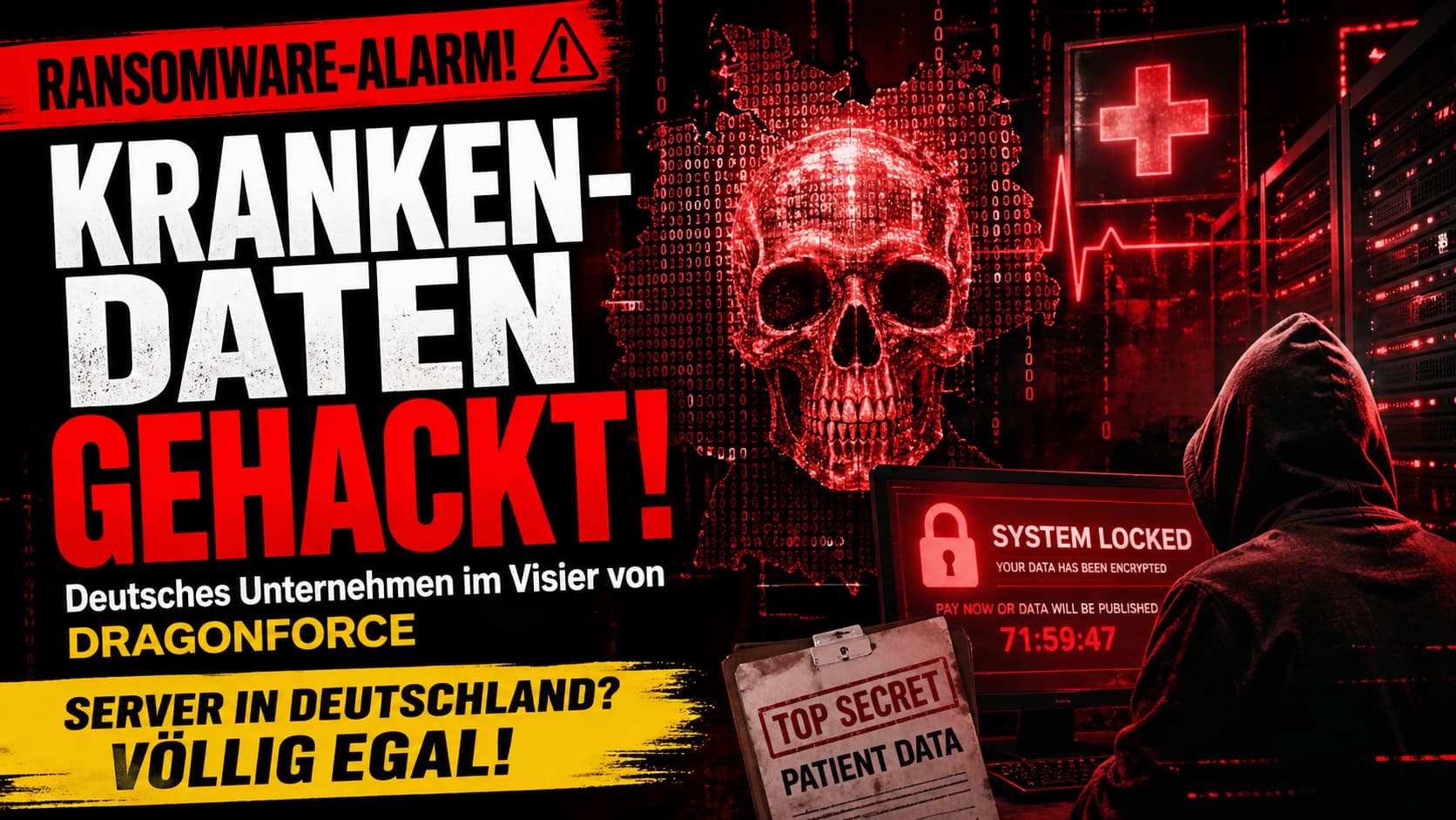 Ransomware-Alarm: DragonForce listet MedicalNetworks CJ GmbH – deutsches Medizin-Unternehmen mit gestohlenen Krankendaten