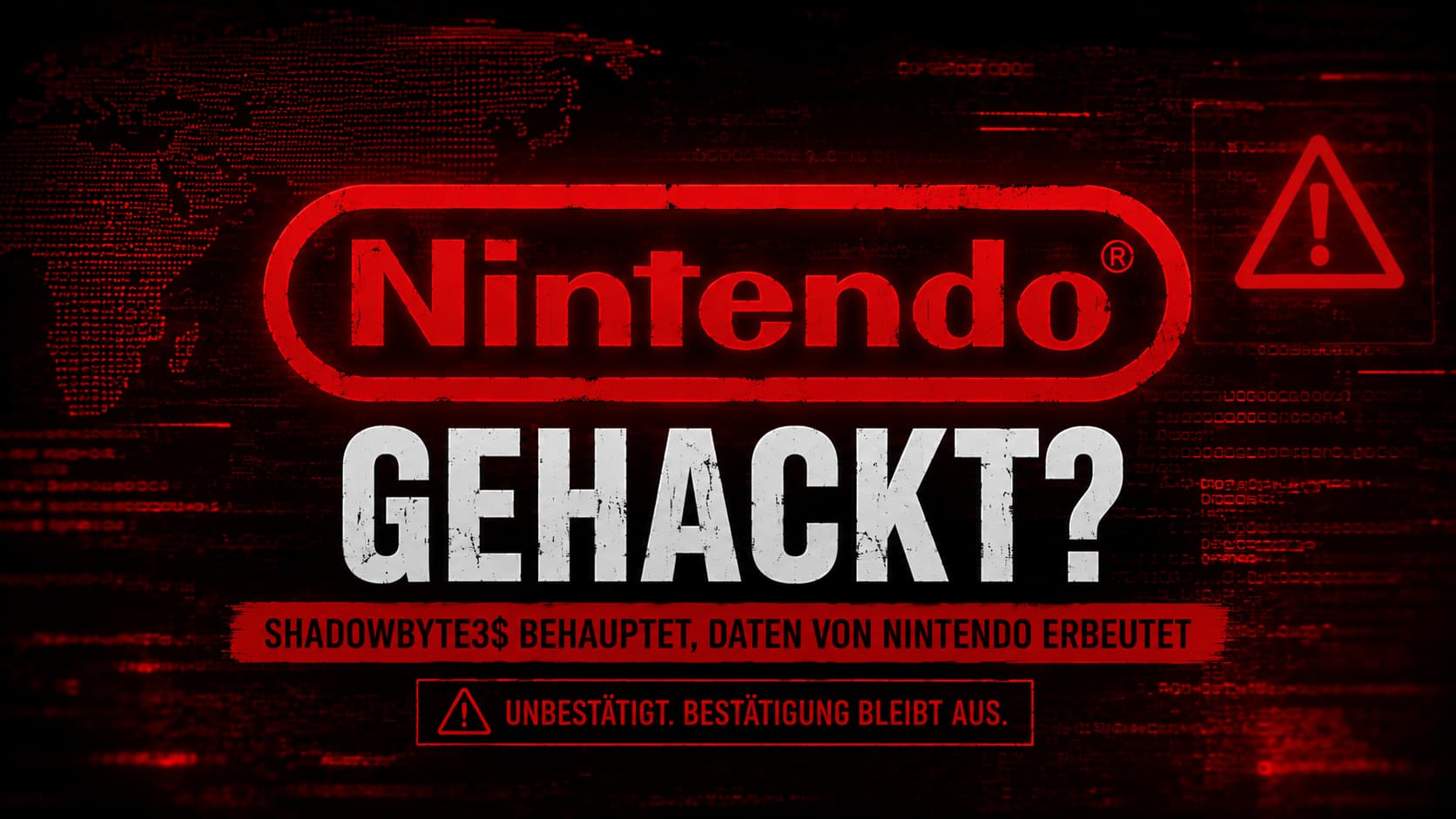 Nintendo gehackt? Darknet-Listing der Gruppe ShadowByte3$ – Status unbestätigt