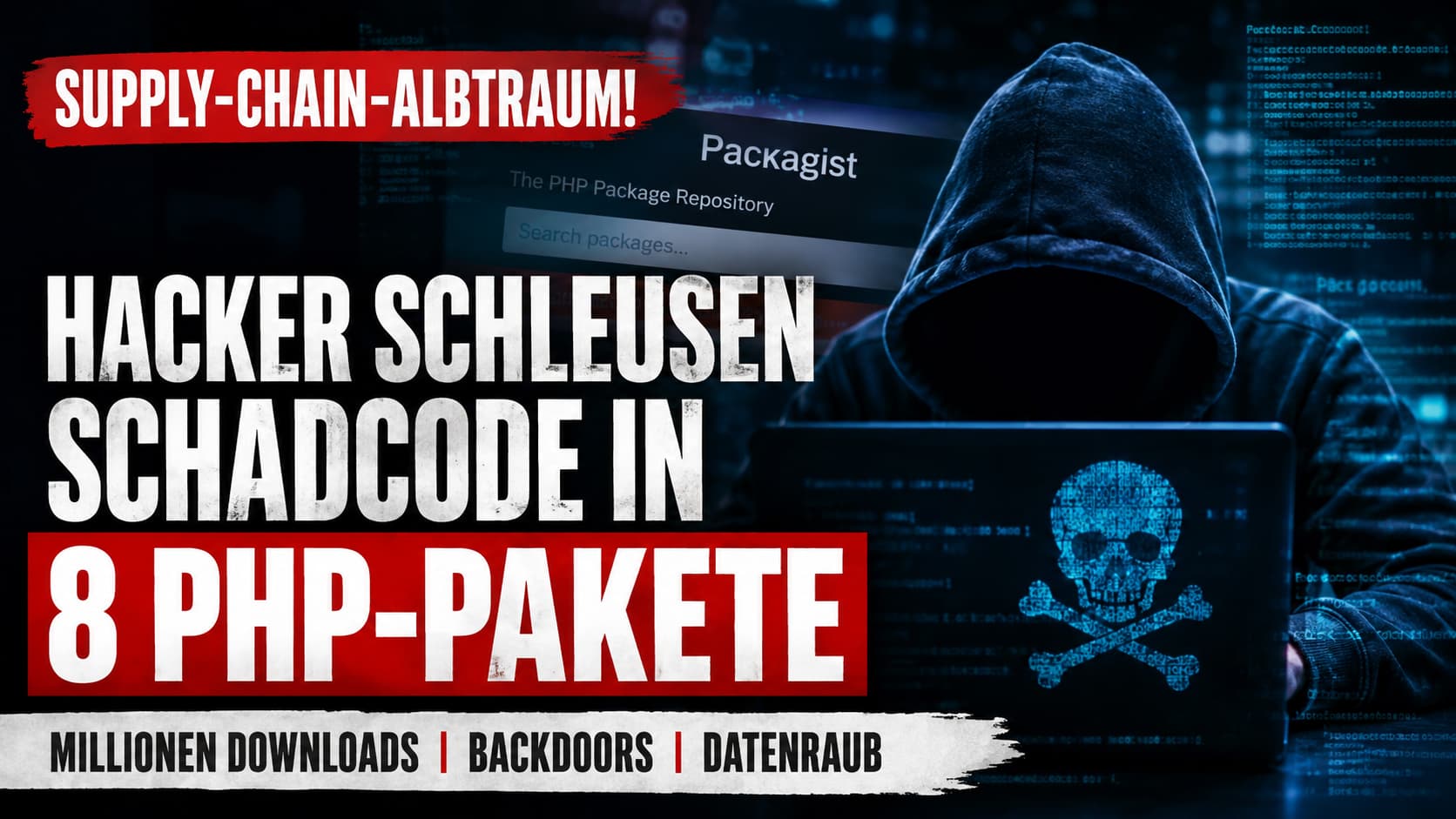 Packagist-Hack: Schadcode in 8 beliebten PHP-Composer-Paketen – Supply-Chain-Angriff 2026