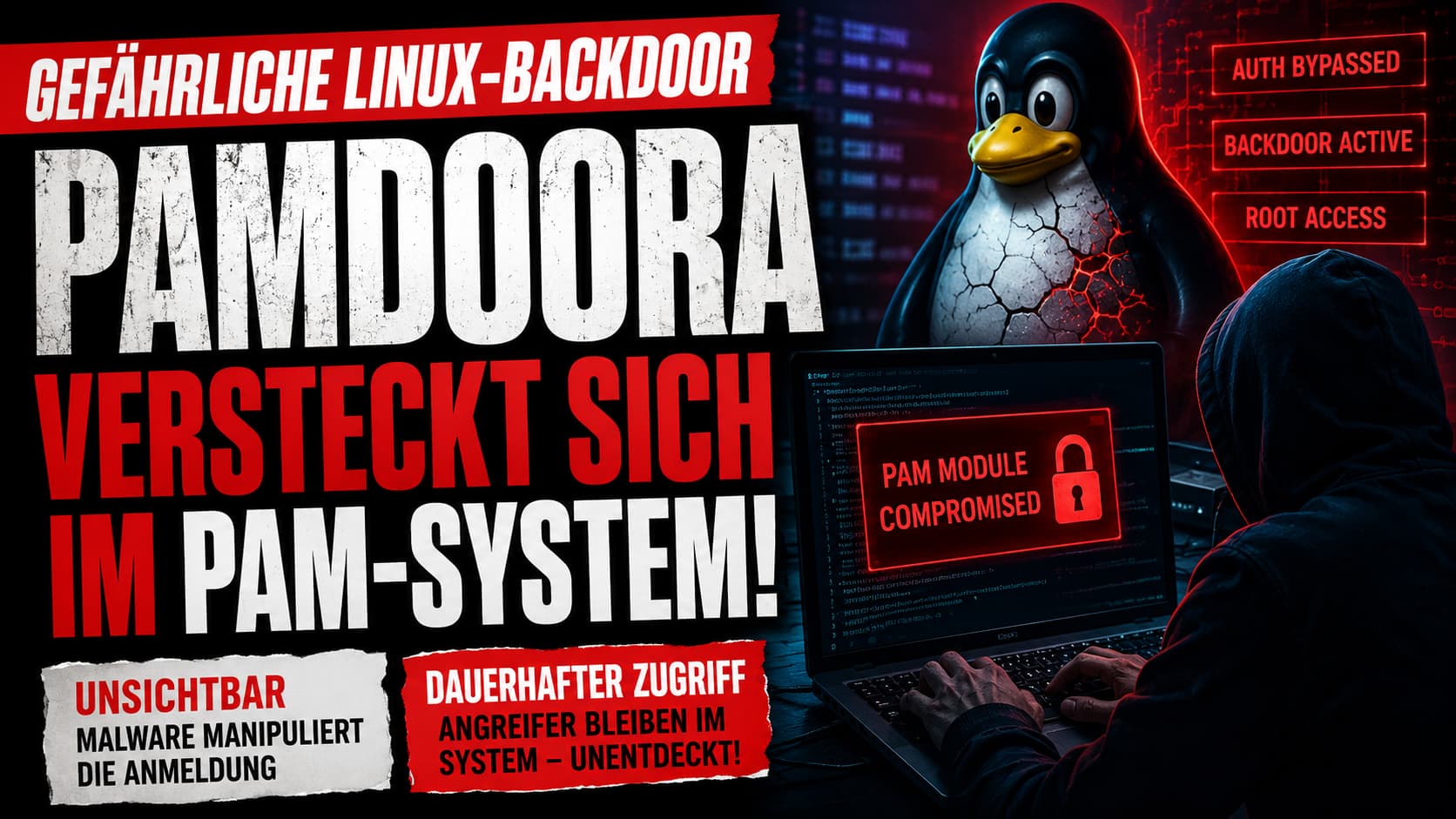 PAMDOORA – Gefährliche Linux-Backdoor manipuliert PAM-Module, Auth-Bypass, Root-Zugriff