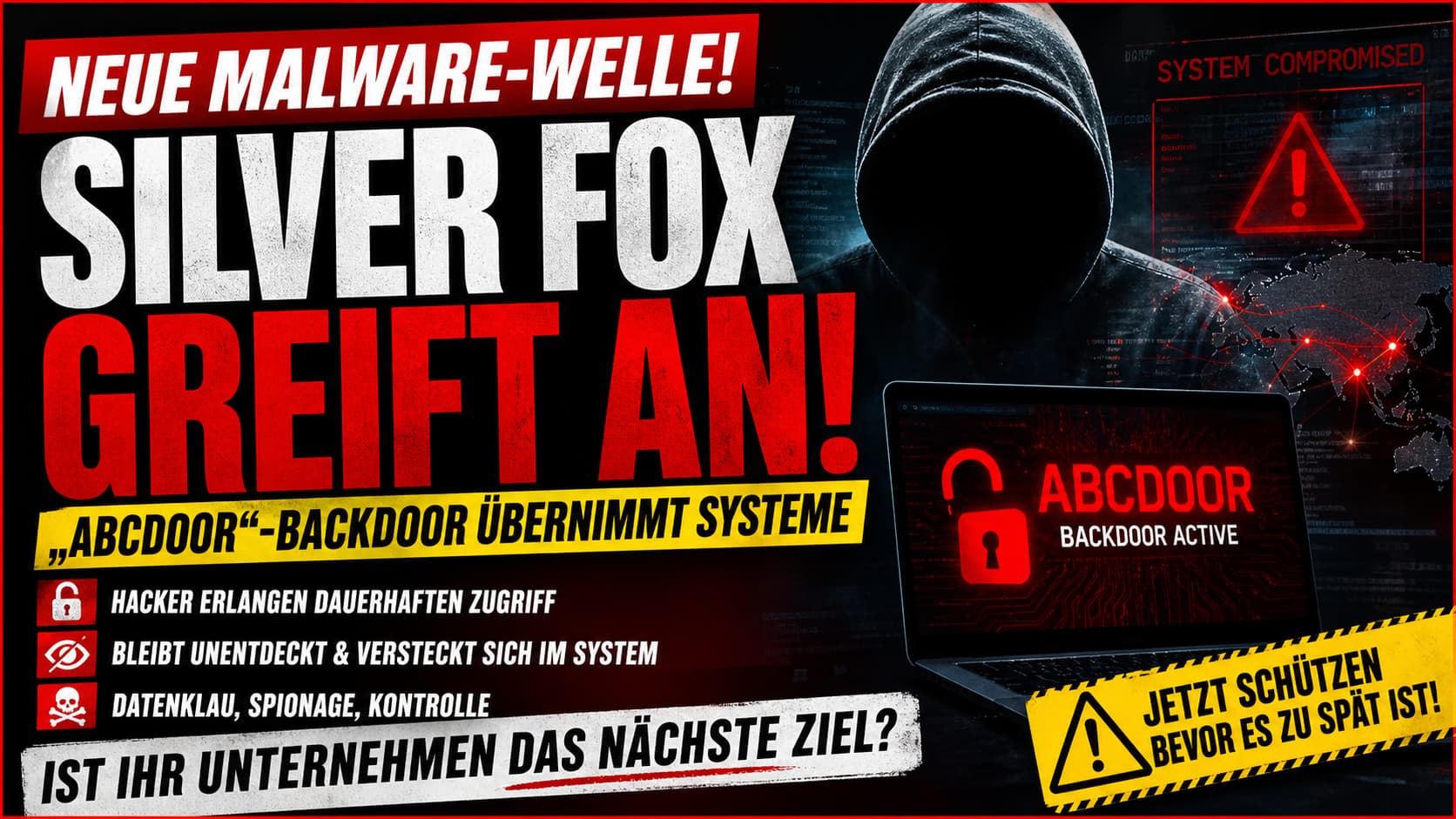 Silver Fox Hackergruppe verteilt ABCDoor Backdoor – Systeme weltweit kompromittiert