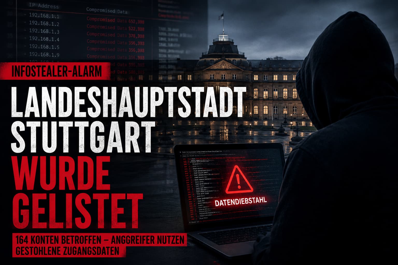 Stadt Stuttgart gehackt – Rhysida erpresst 5 BTC im Darknet – Wasacon Analyse