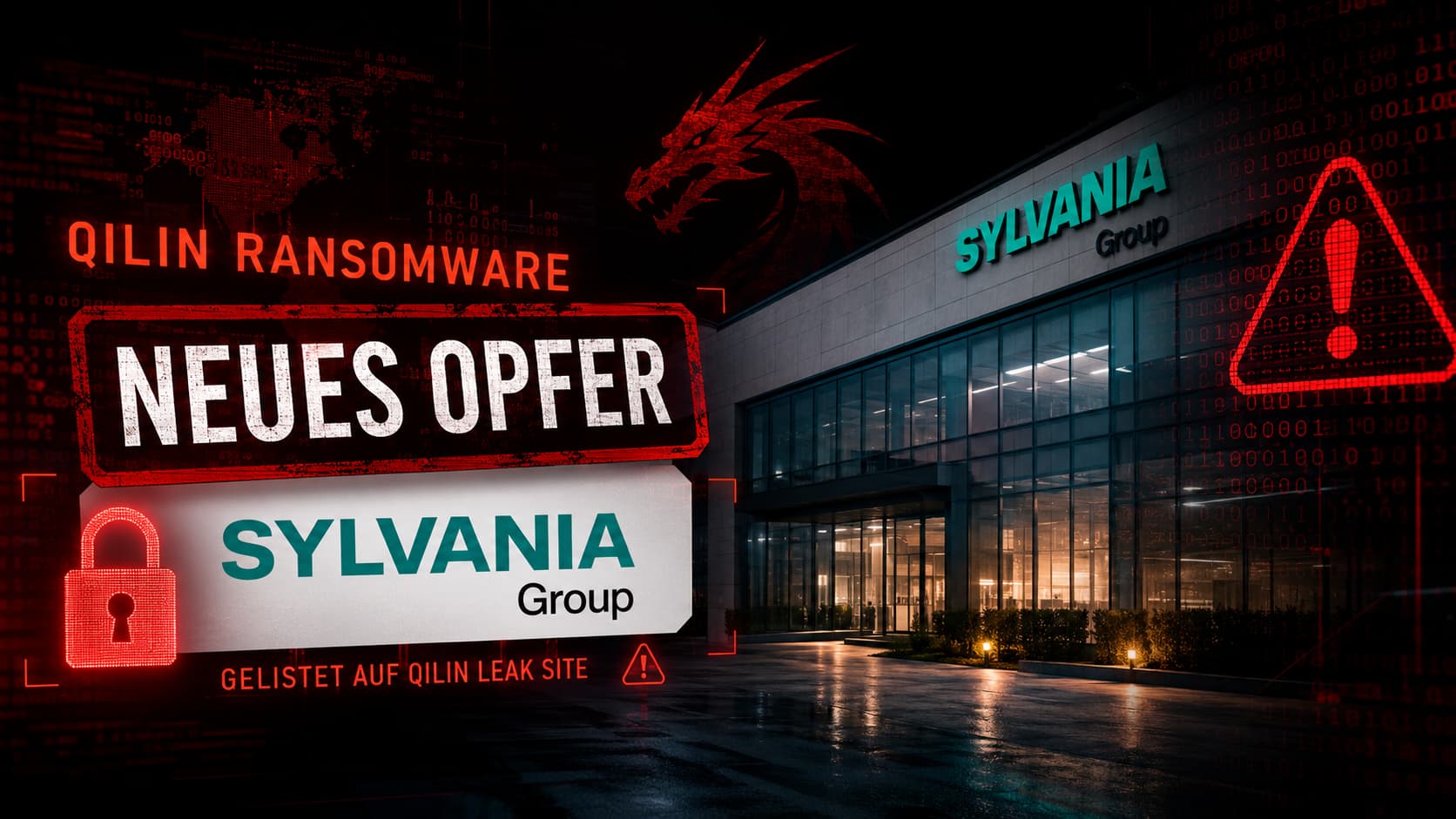 Qilin-Ransomware Leak-Seite – Sylvania Group als neues Opfer gelistet
