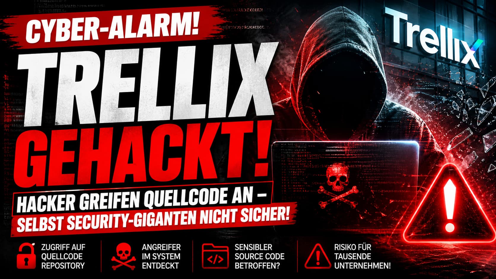 Trellix gehackt – Hacker greifen Quellcode-Repository an, Risiko für tausende Unternehmen