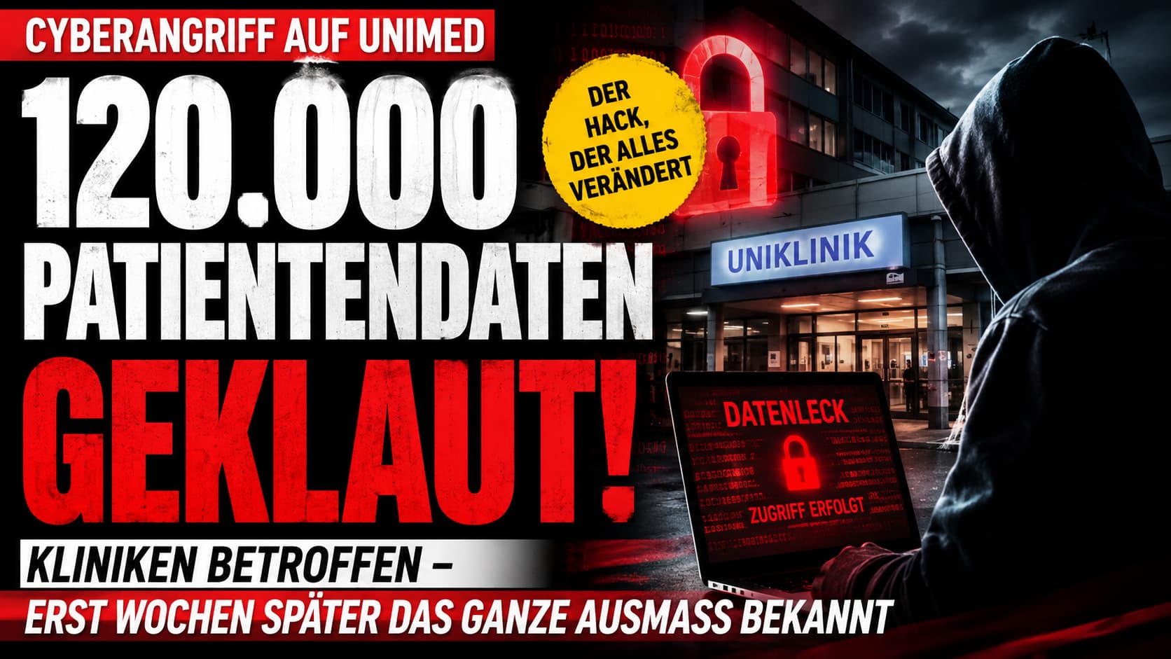 Unimed-Hack 2026: 120.000 Patientendaten geklaut – Kliniken betroffen, Datenleck Healthcare
