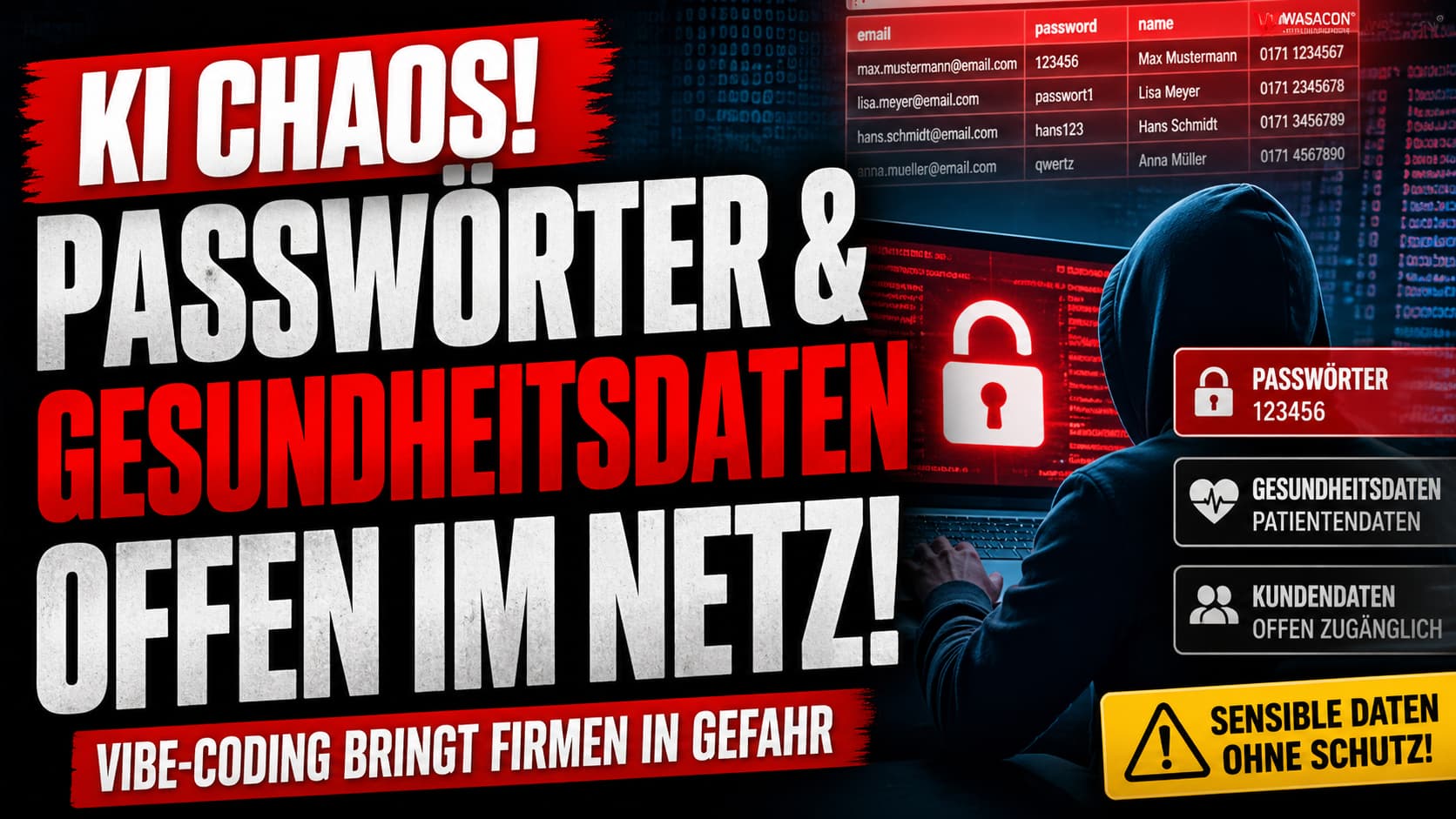 KI Chaos: Passwörter und Gesundheitsdaten offen im Netz – Vibe-Coding bringt Firmen in Gefahr