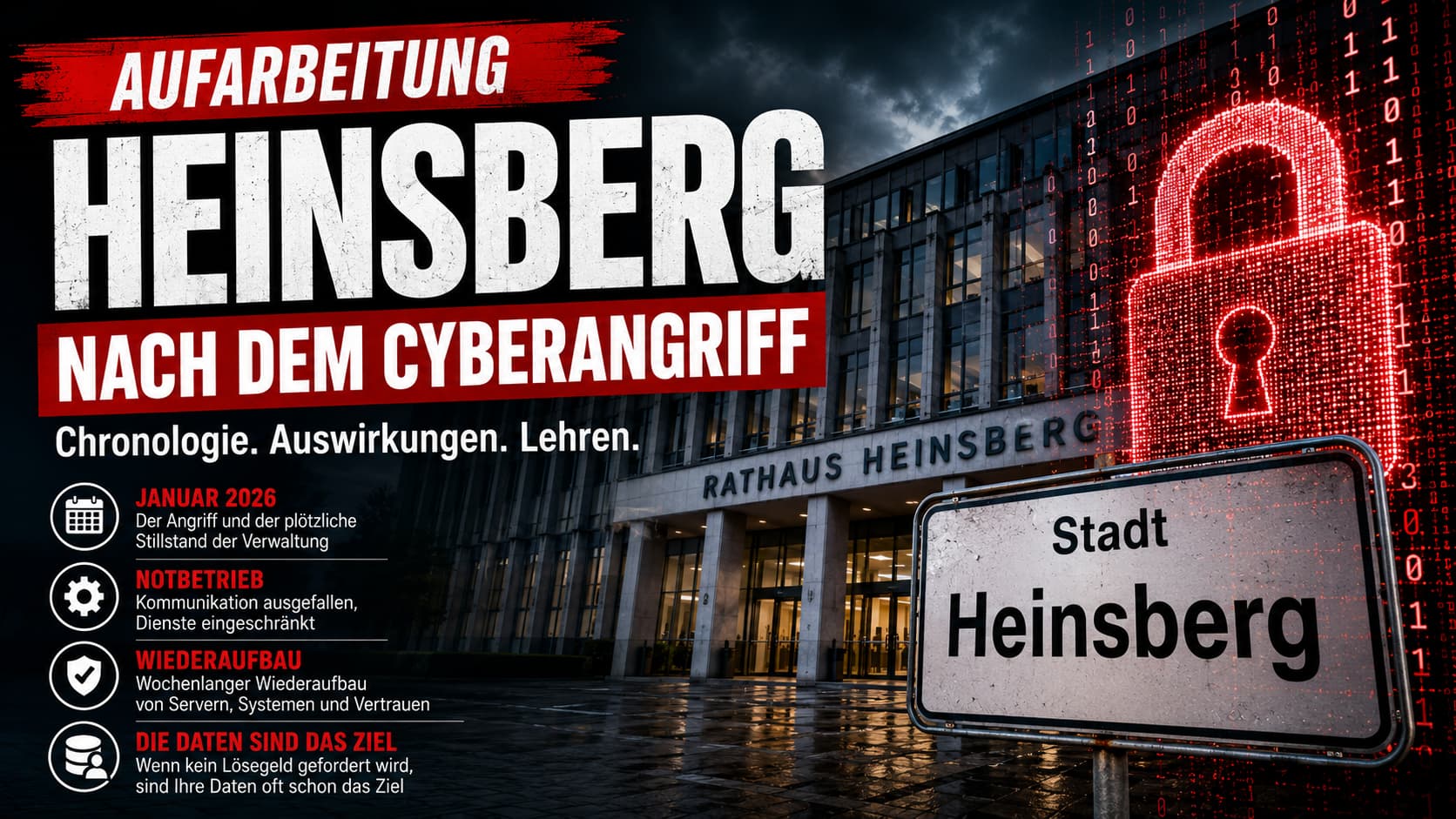 Aufarbeitung Cyberangriff Stadt Heinsberg – Chronologie, Auswirkungen, Lehren