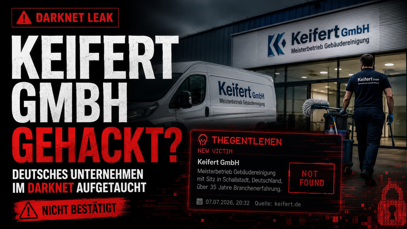 Keifert GmbH im Darknet – The Gentlemen listet Meisterbetrieb Gebäudereinigung Schallstadt (unbestätigte Täter-Behauptung, Status: Not Found)