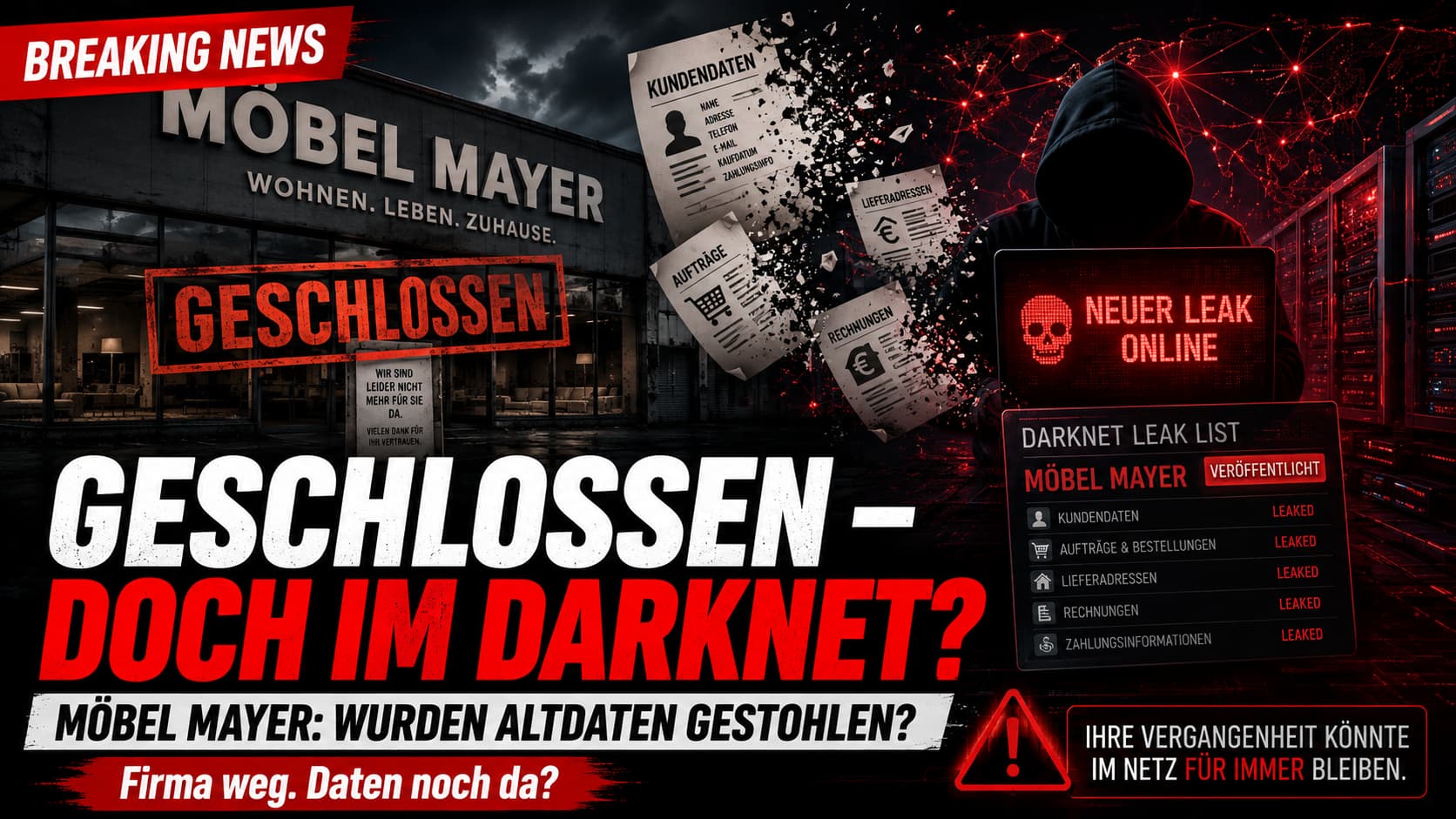 Möbel Mayer gehackt? SafePay listet geschlossenes Möbelhaus im Darknet – wurden Altdaten gestohlen?